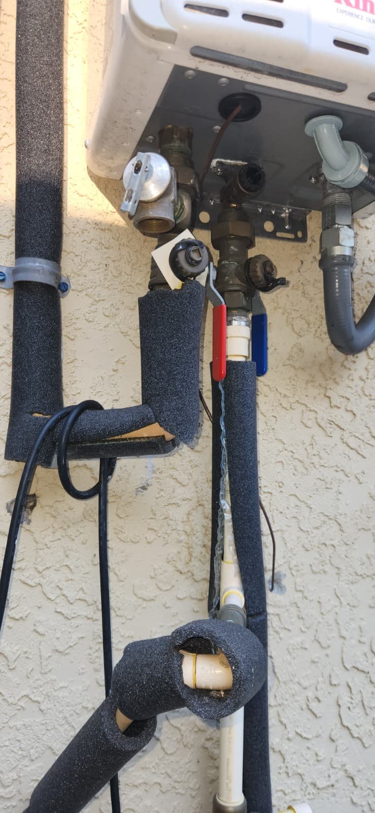 Water heater flush and inspection in Odessa, FL 33556 during limited time maintenance offer