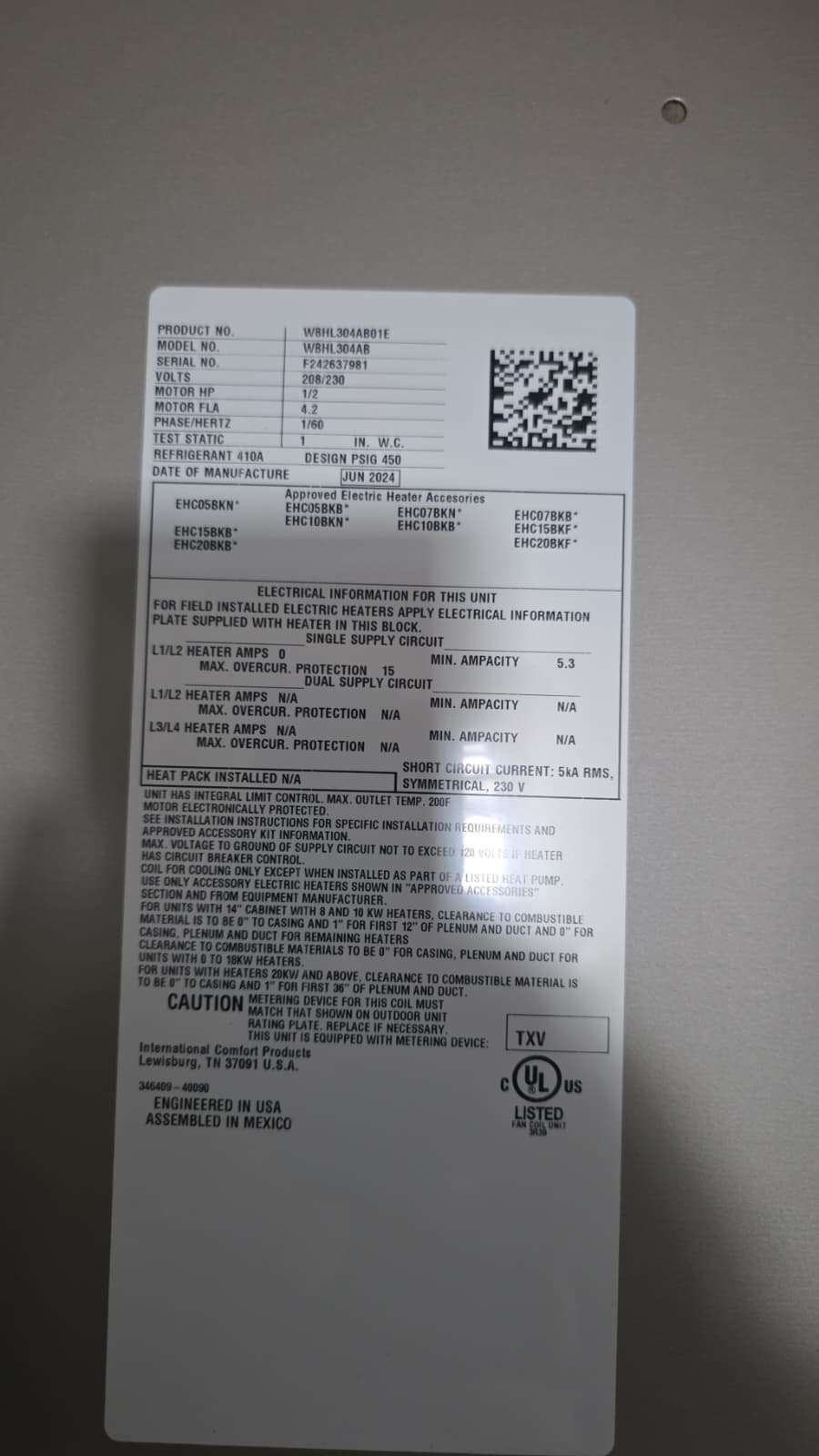 Close-up of HVAC wiring and components inspected in Ruskin, FL 33570
