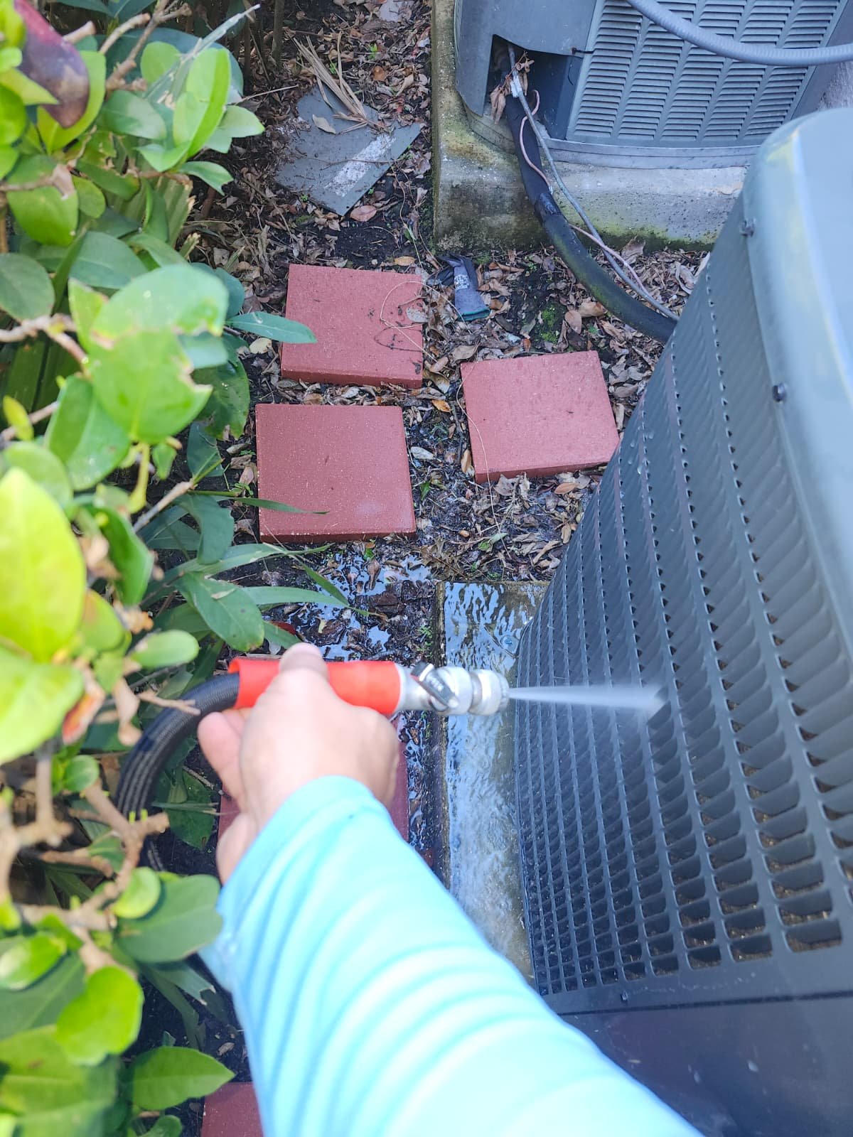 Plenum area inspected for UV Halo light installation in Tampa, FL 33647 HVAC system