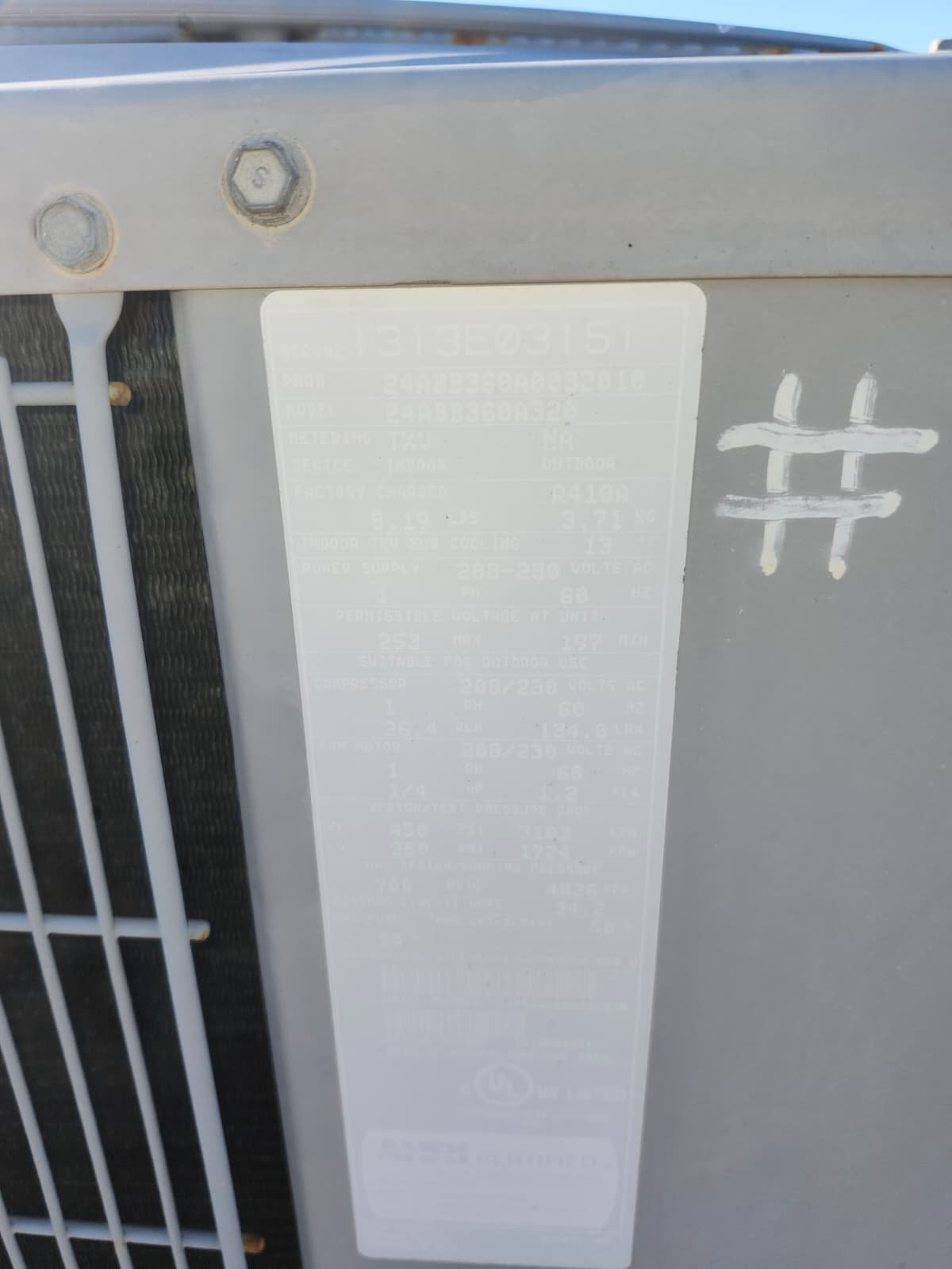 Completed HVAC maintenance and evaluation of older unit in Tampa, FL 33634