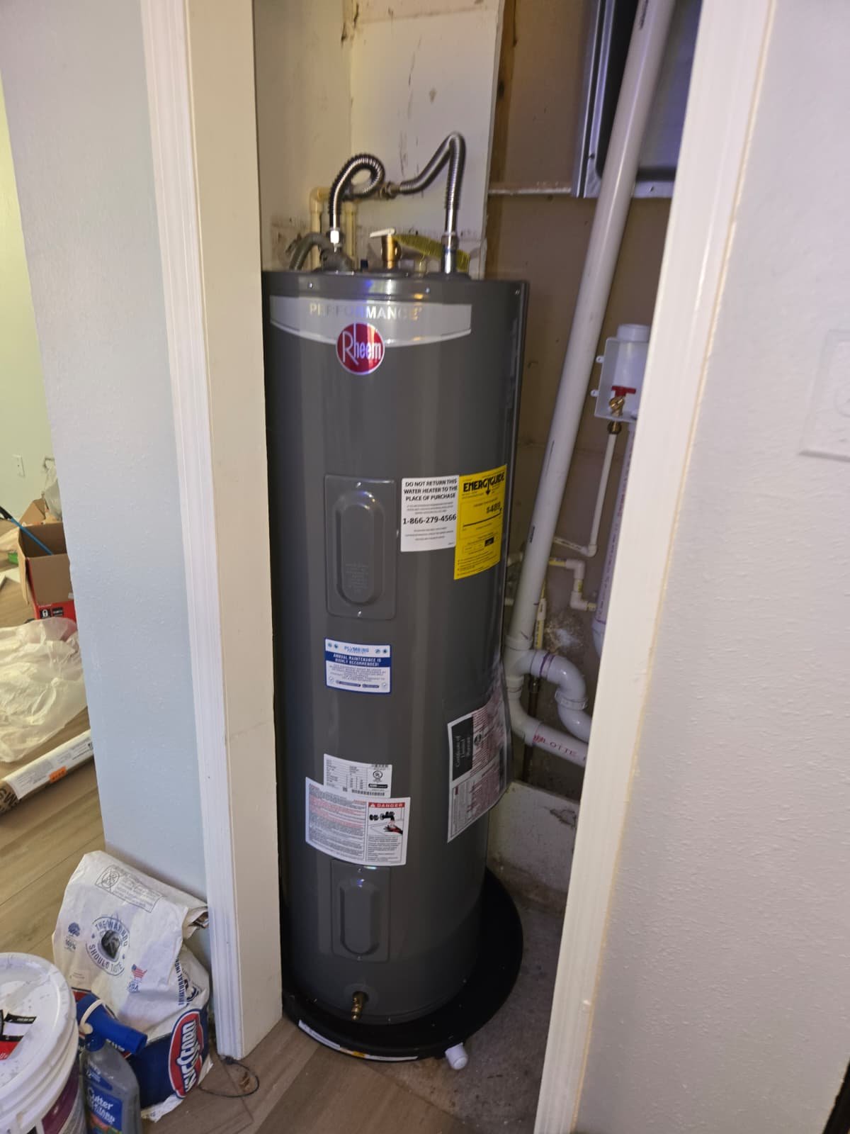 Customer-supplied water heater installation estimate in Tampa, FL 33604