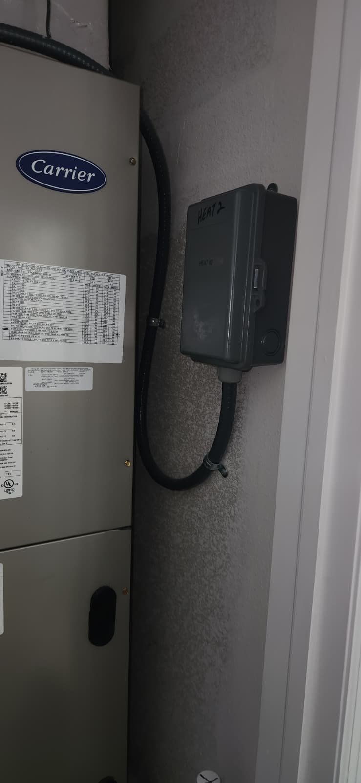 New AC capacitor replacement in Land O' Lakes, FL 34638 near disconnect switch