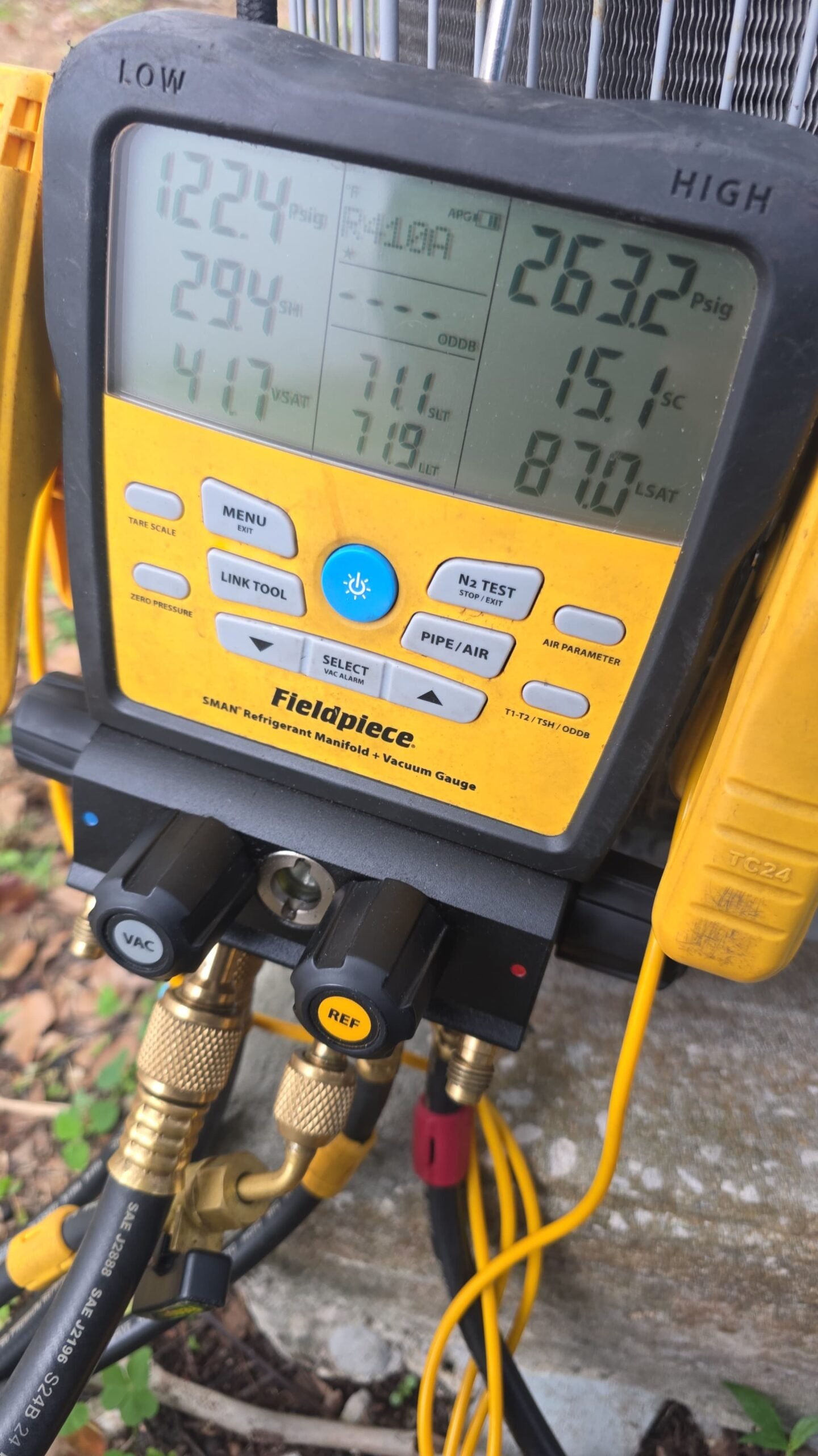 Electrical component check during HVAC maintenance in St. Petersburg, FL 33713