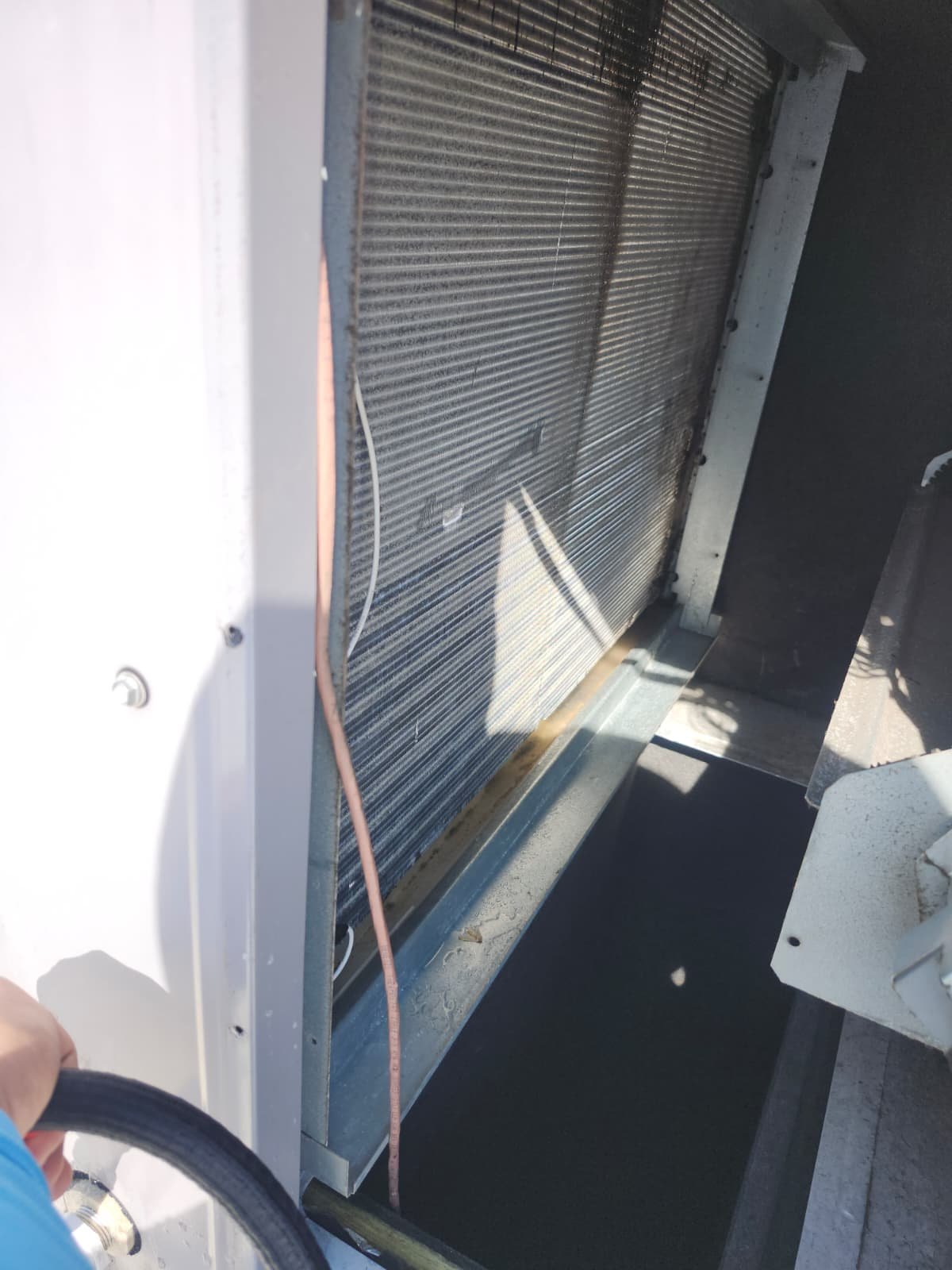 Evaporator coil cleaning as part of HVAC maintenance in Tampa, FL 33626