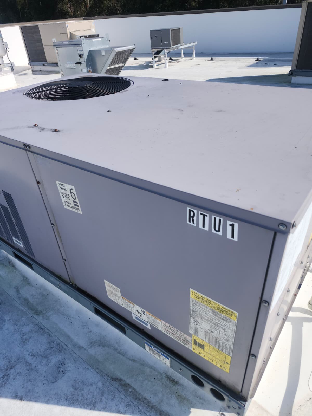 Completed quarterly HVAC maintenance on rooftop equipment in Tampa, FL 33626