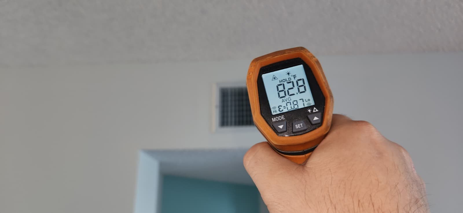 Close-up of AH heater kit installation during heater replacement in South Pasadena, FL 33707