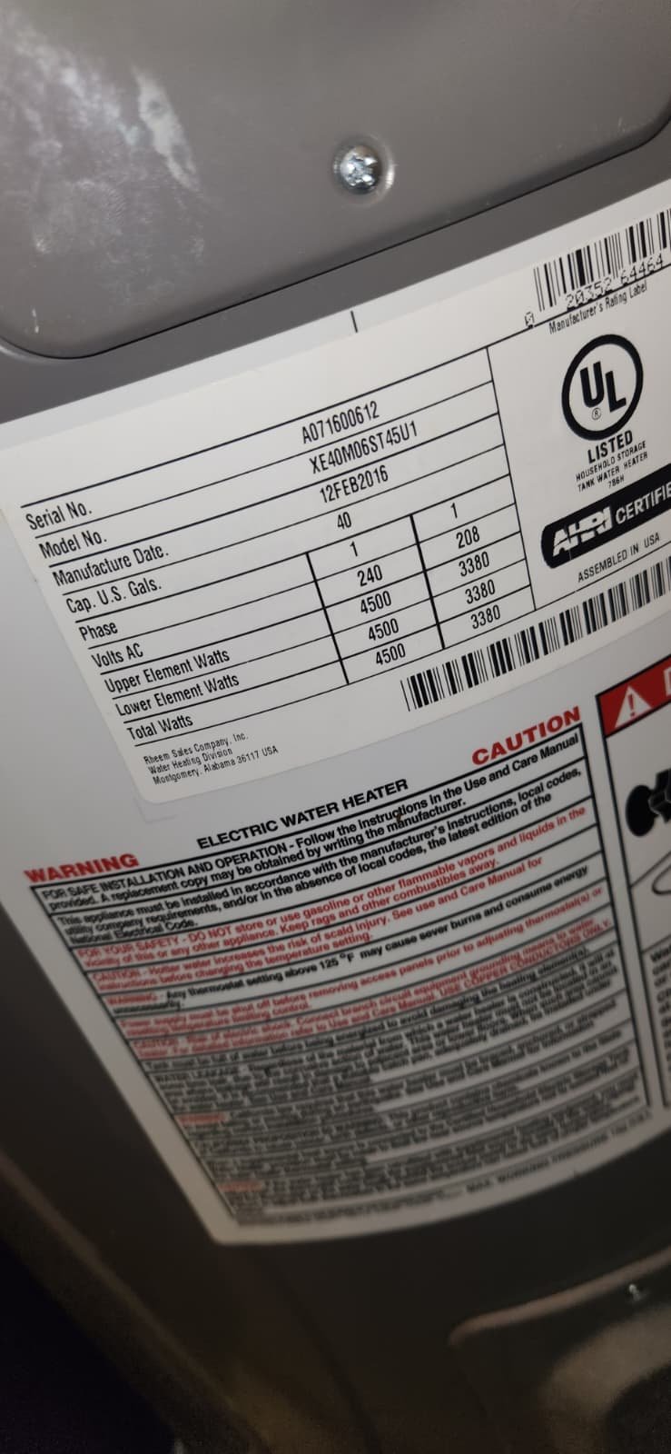 Tampa FL 33603 HVAC unit inspected during Value Home Therapy Plan maintenance