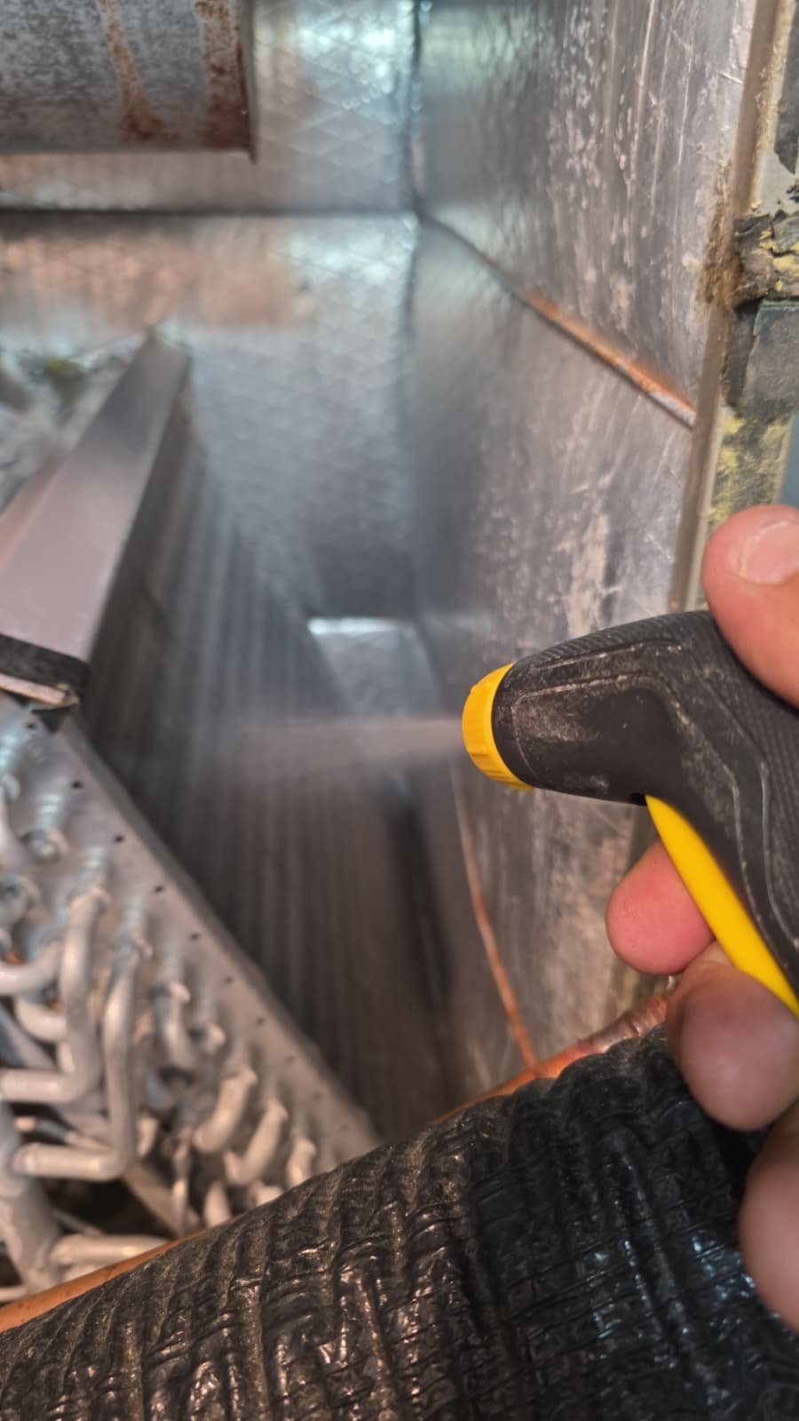 Condensate drain line cleaning as part of AC tune-up in St. Petersburg, FL 33701