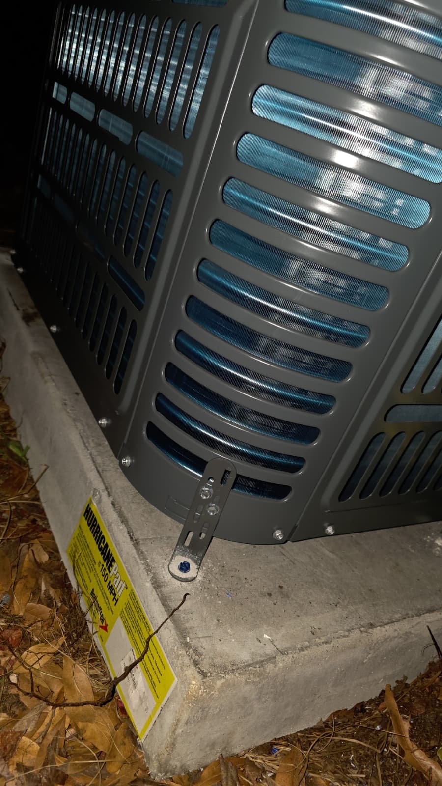 New AC condenser concrete pad installation in St. Petersburg, FL 33712