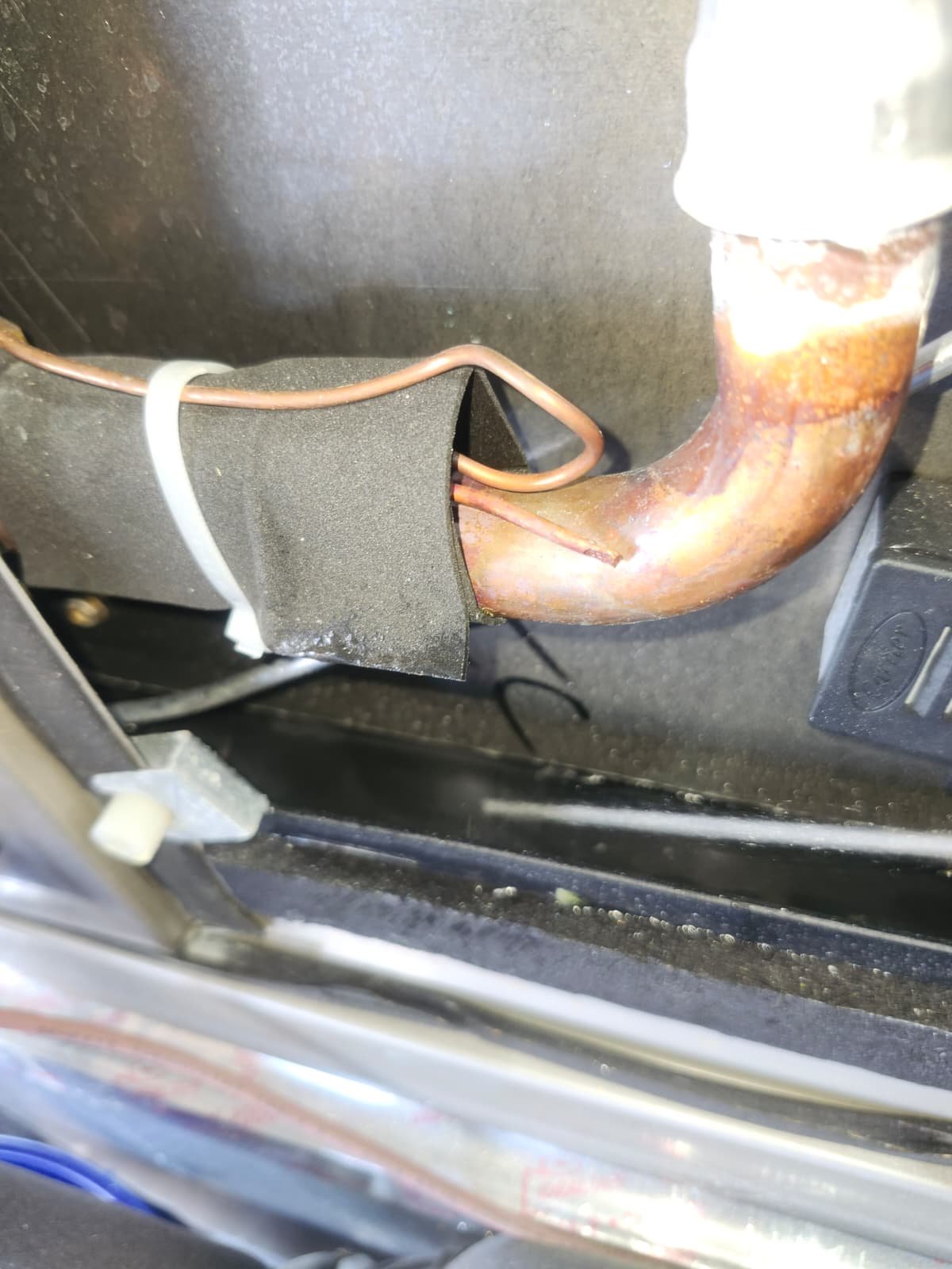 HVAC maintenance on system with UV light halo in supply plenum in Tampa, FL 33634