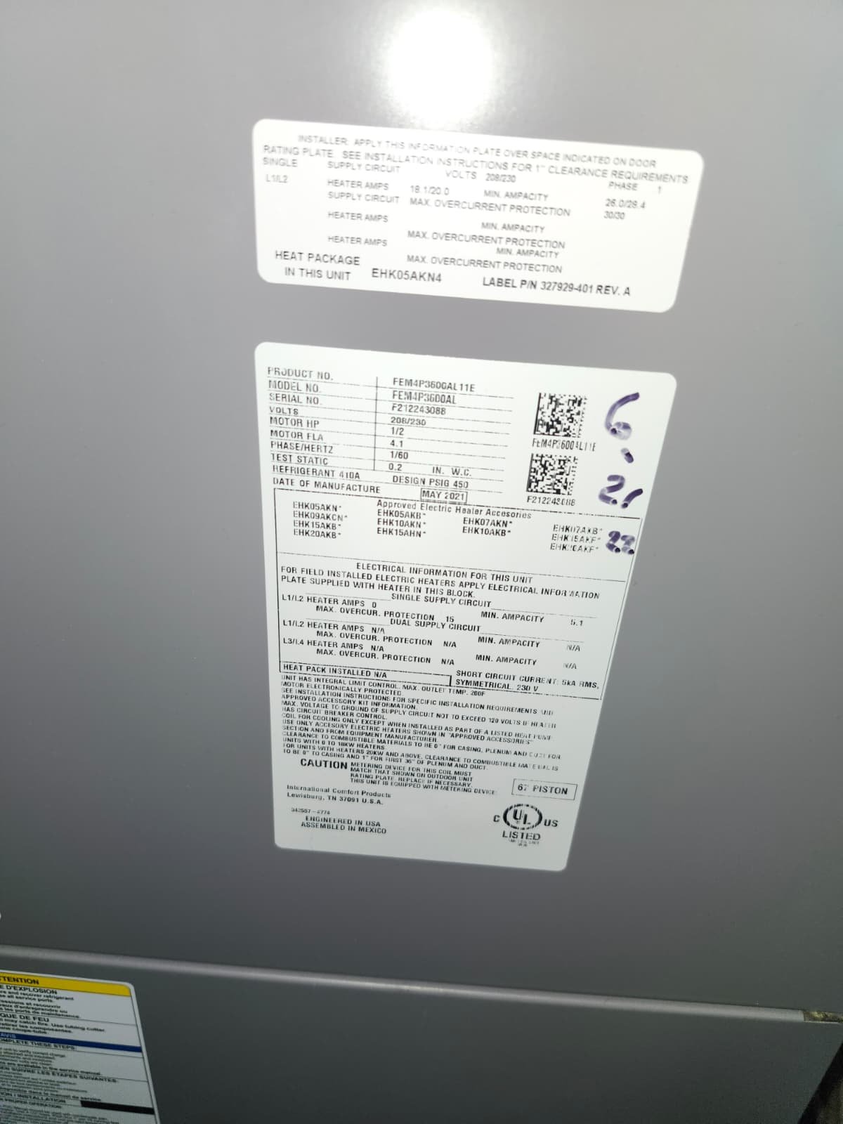 Completed capacitor replacement on residential AC in Tampa, FL 33618