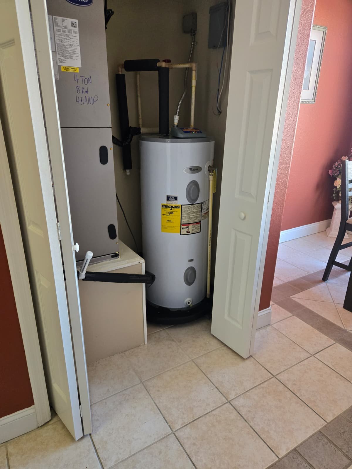 Electric water heater setup Tarpon Springs, FL 34689