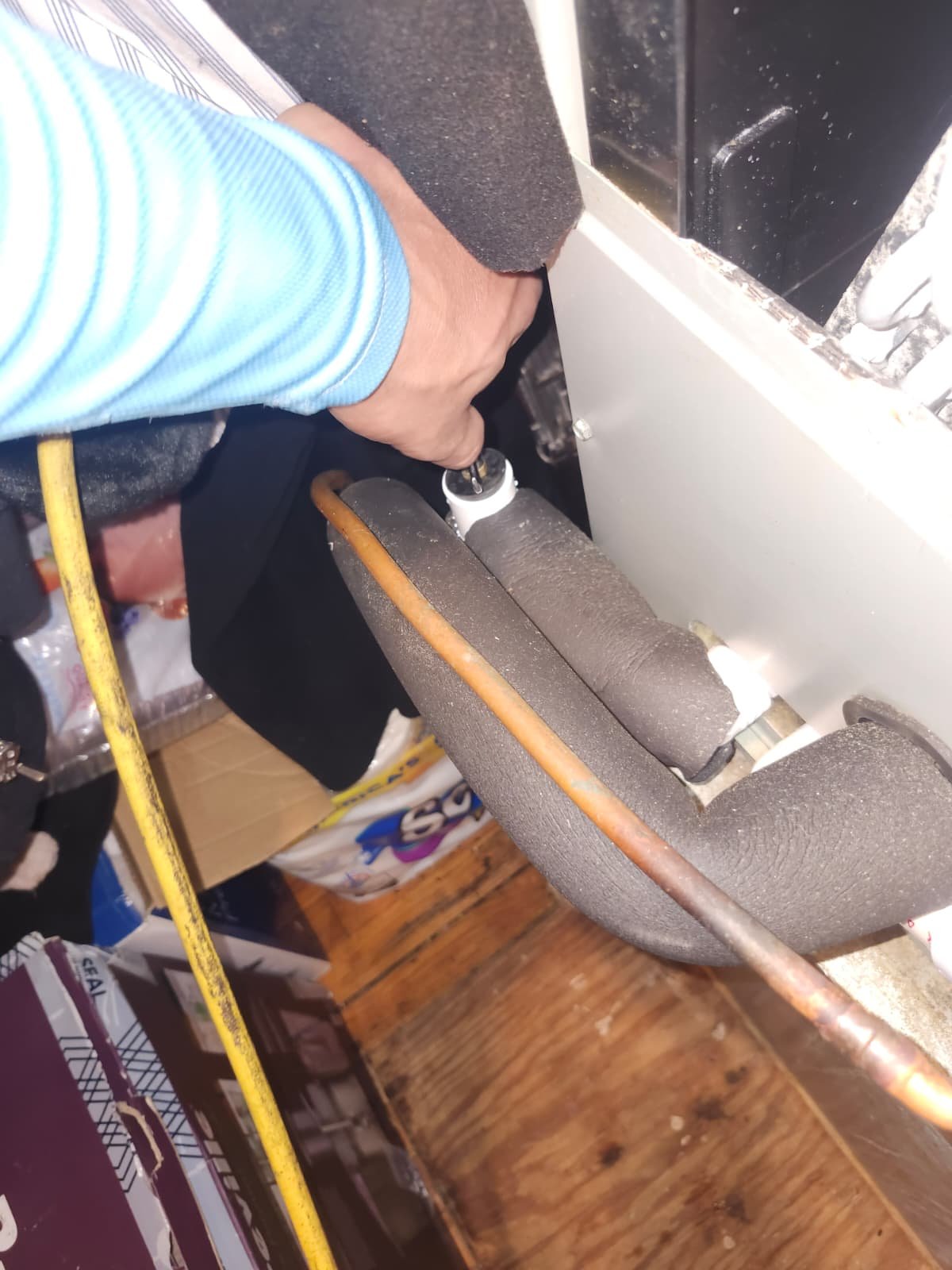 AC refrigerant check during tune-up in St. Petersburg, FL 33711 residence