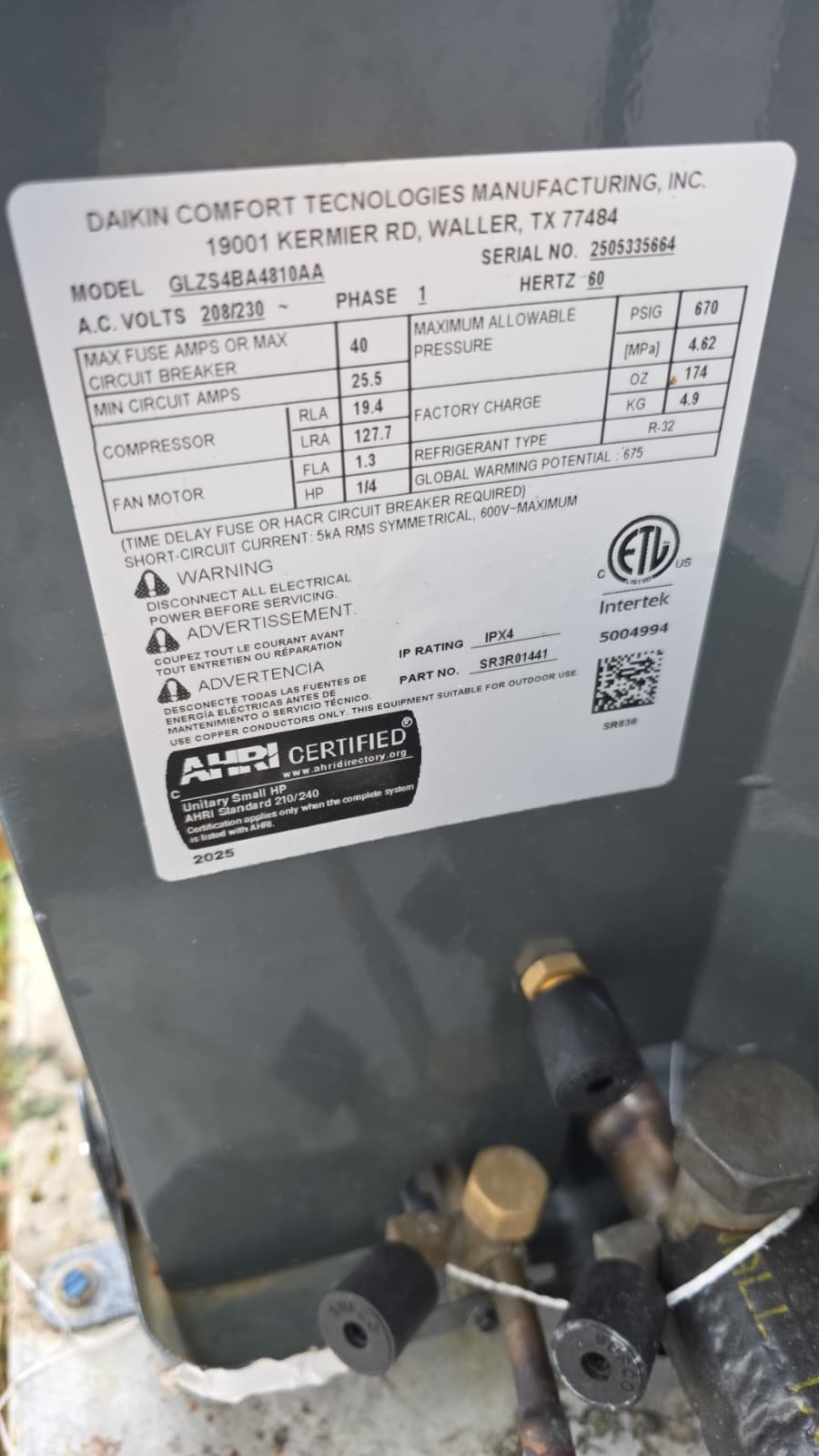 TXV replacement and heating repair inspection in Spring Hill, FL 34606