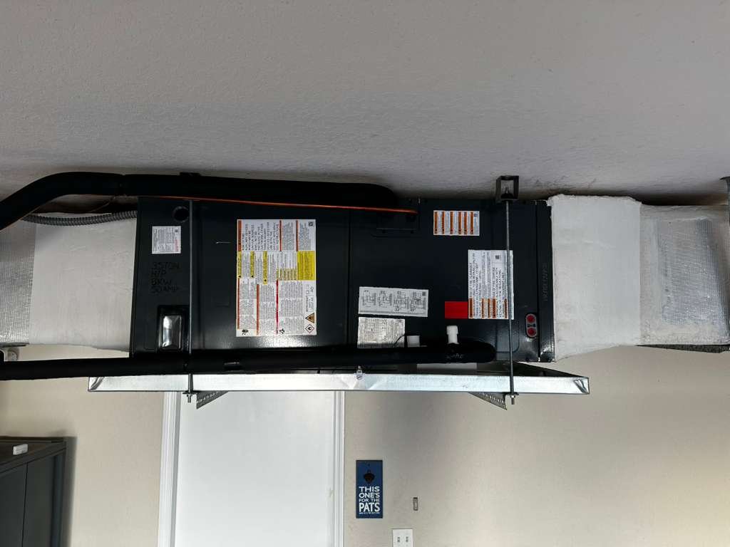 HVAC installation with new copper lines Tampa, FL 33624