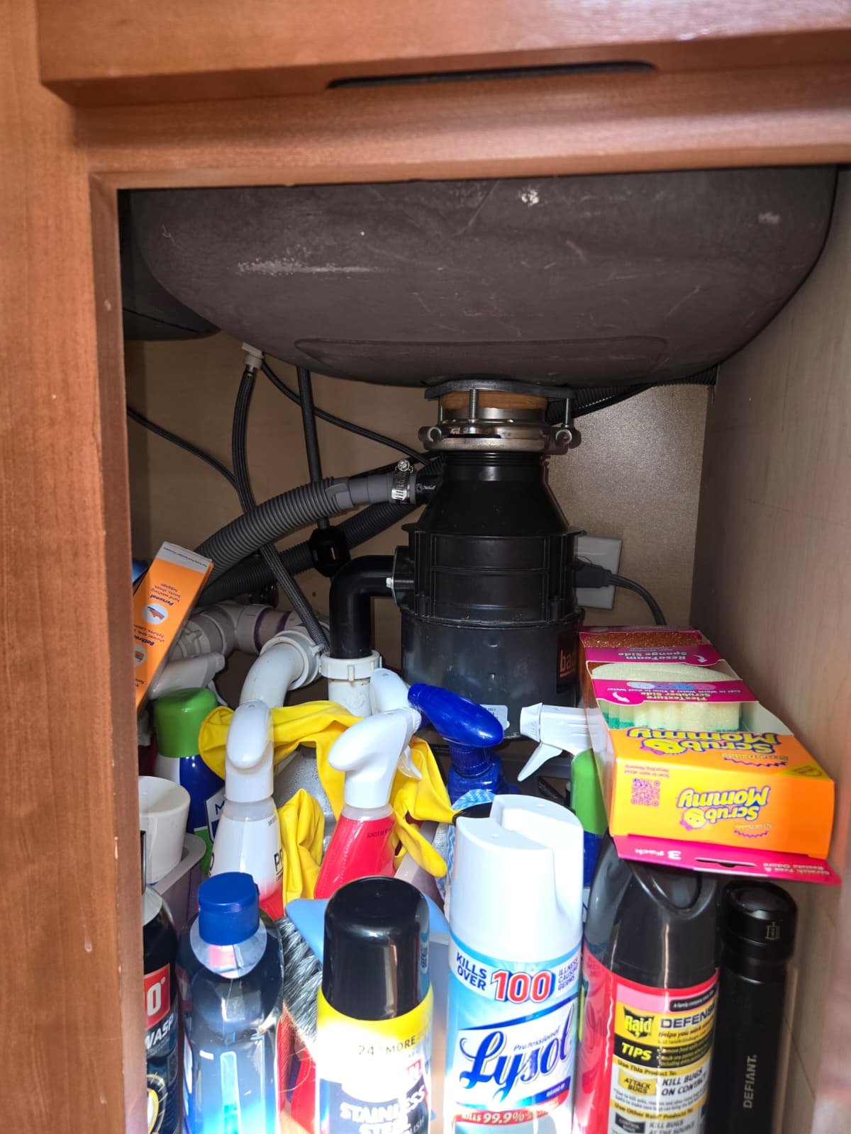 Sink p-trap removal and cleaning in kitchen drain, Riverview FL 33579