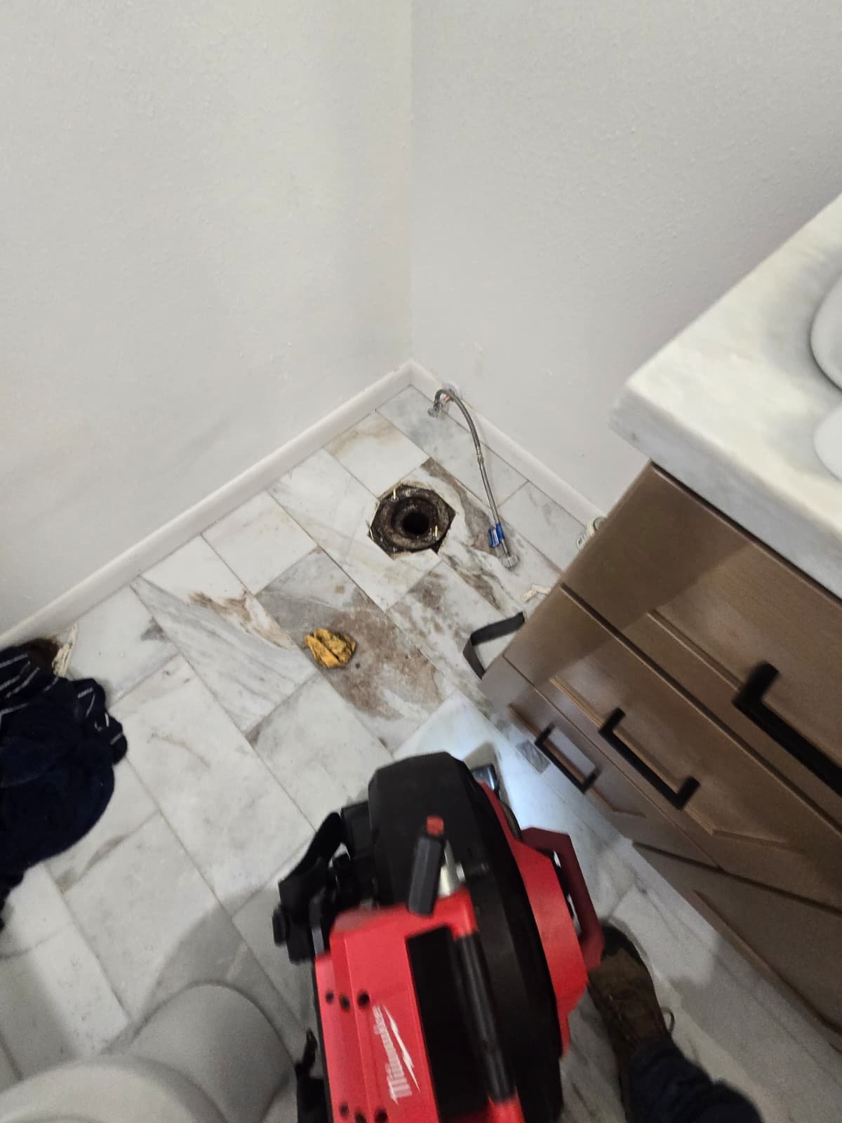 Toilet flange inspection and resetting in Tampa, FL 33615