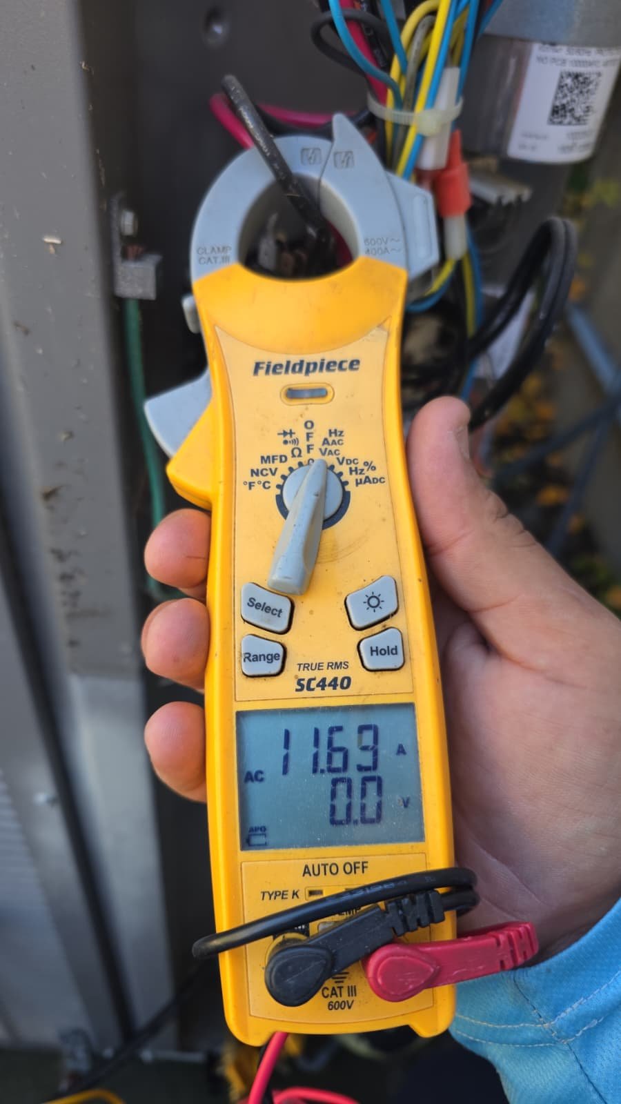 UV light air quality accessory checked during HVAC maintenance in Wimauma, FL 33598