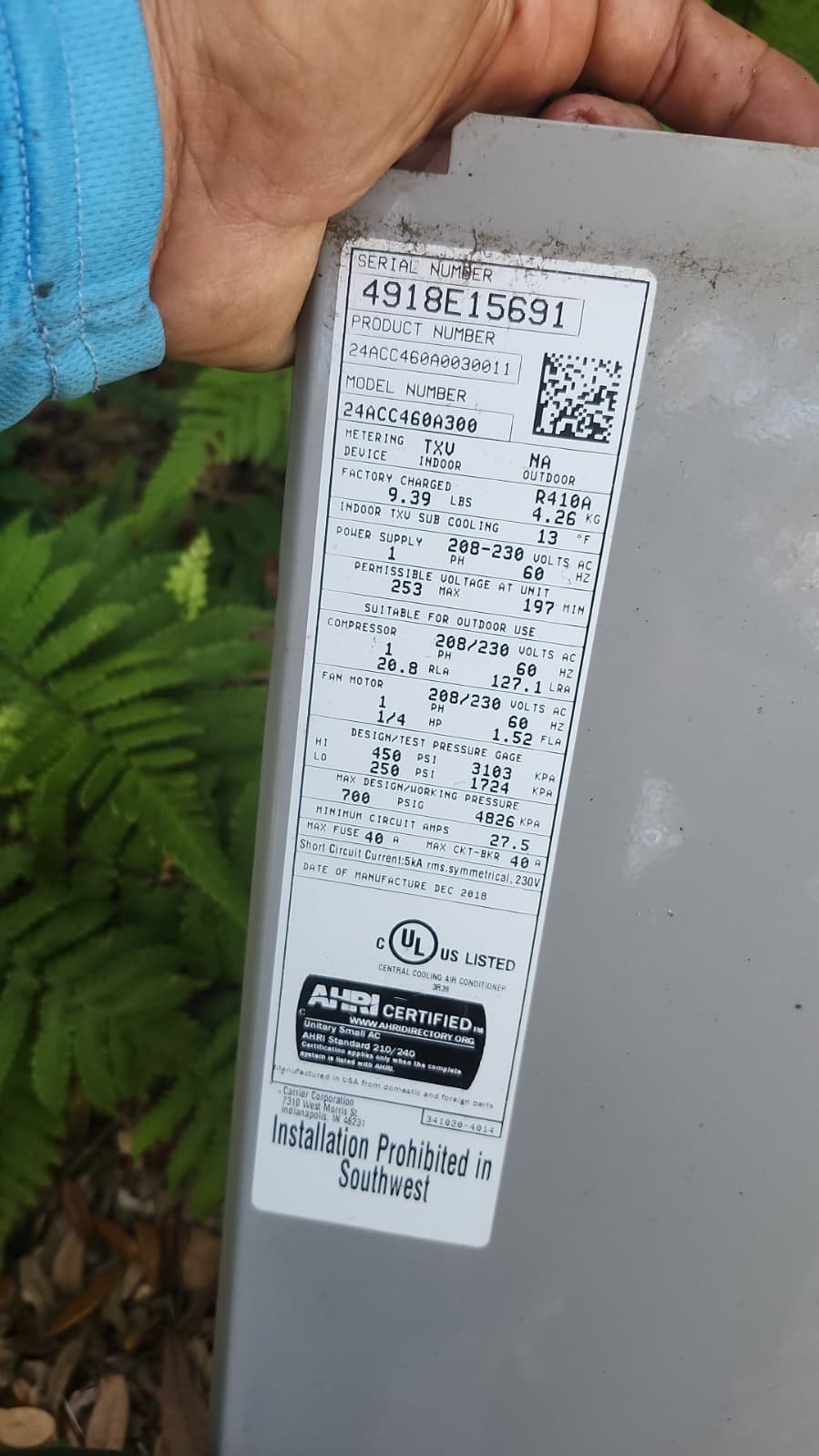 HVAC contactor replacement in Tampa, FL 33625