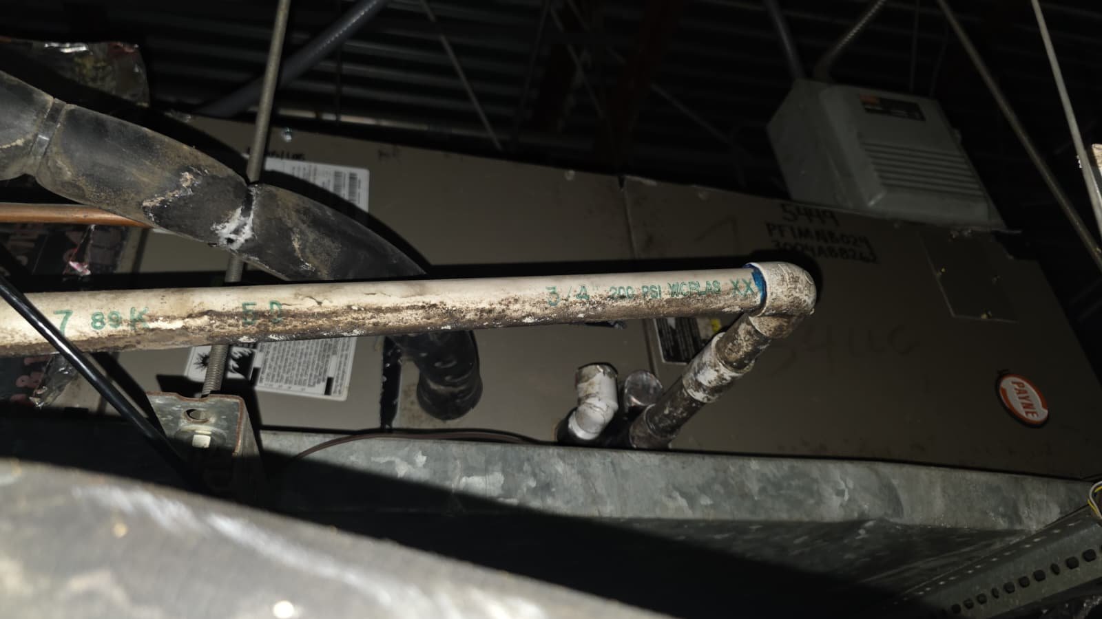 Cleaning commercial HVAC unit and drain line during quarterly service in Tampa, FL 33610
