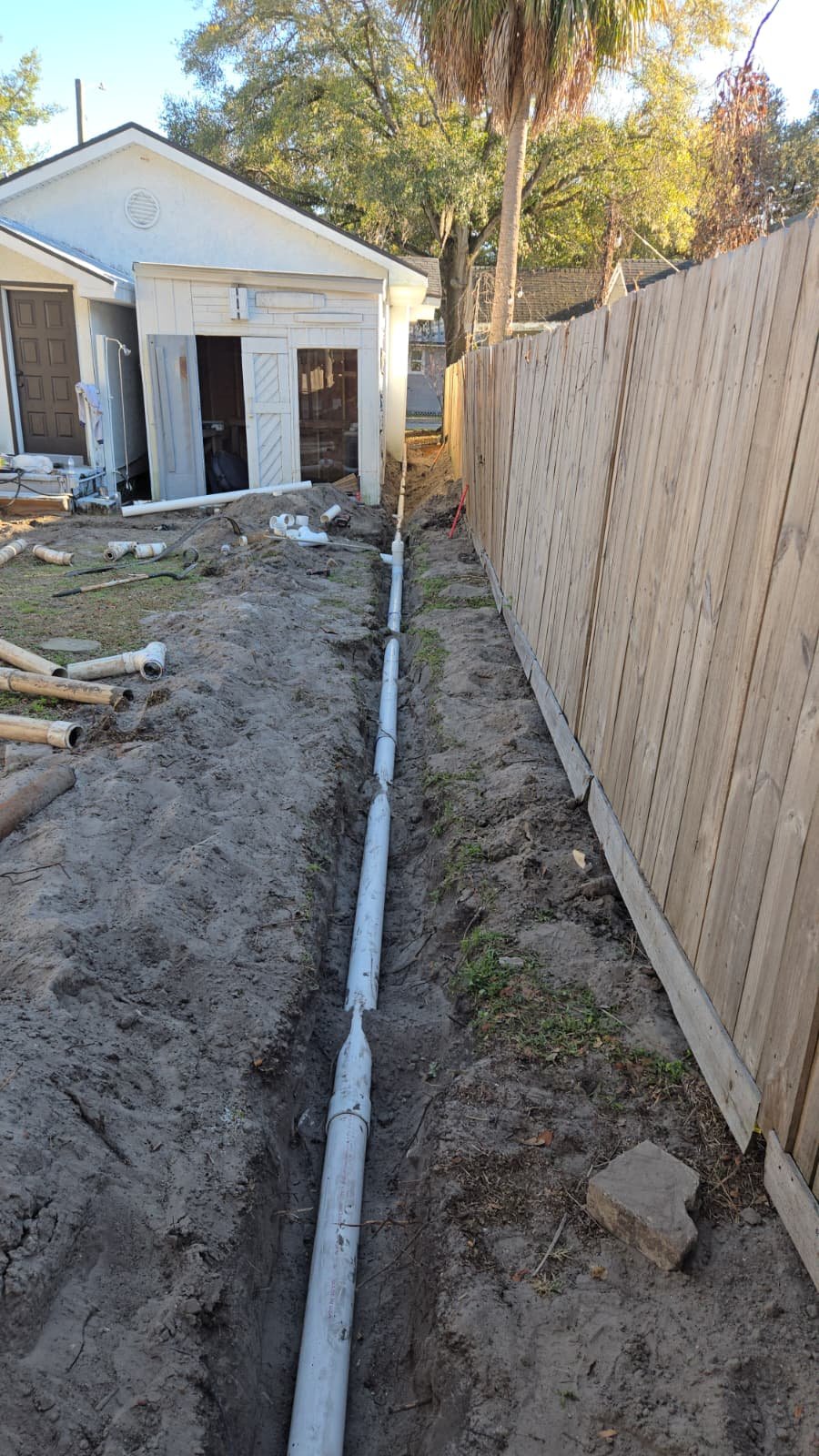 PVC sewer drain installation Tampa, FL 33603