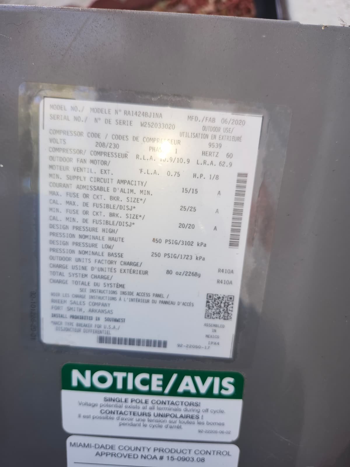 Condenser fan motor replacement in St. Petersburg, FL 33712