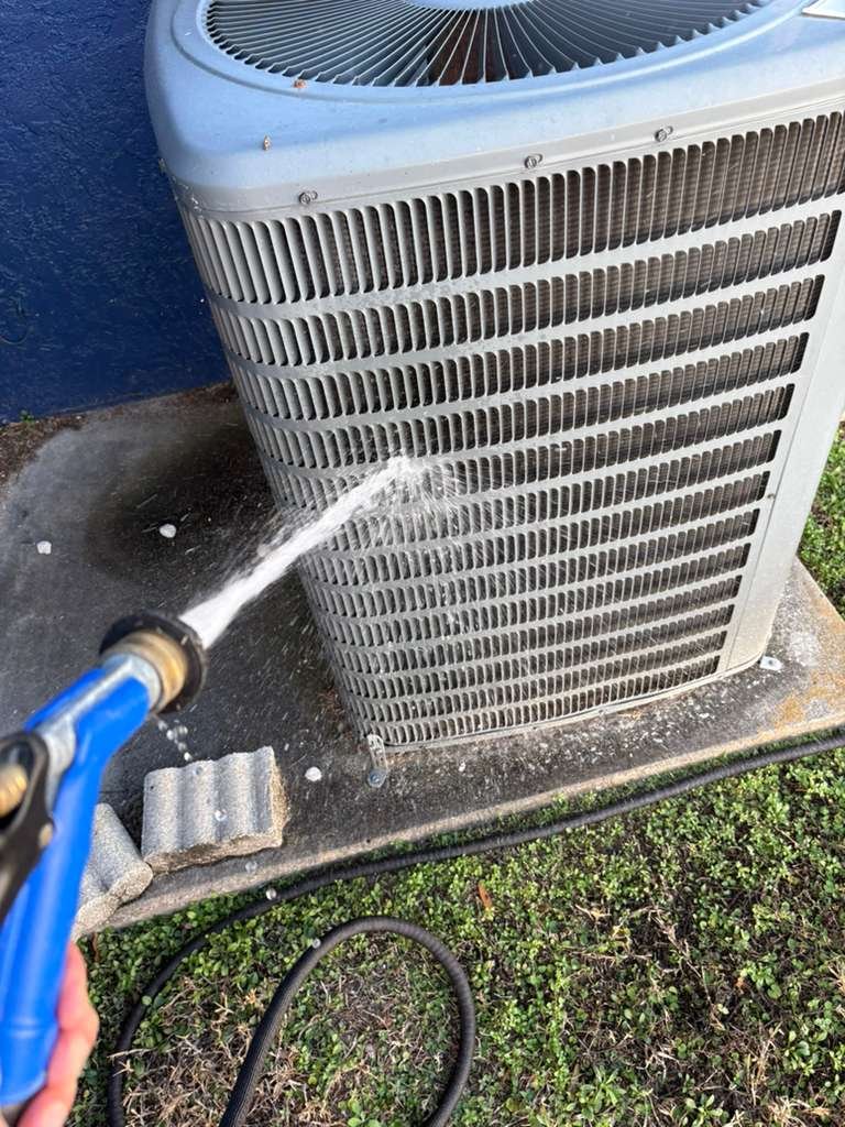 AC coil cleaning during tune-up Zephyrhills, FL 33540