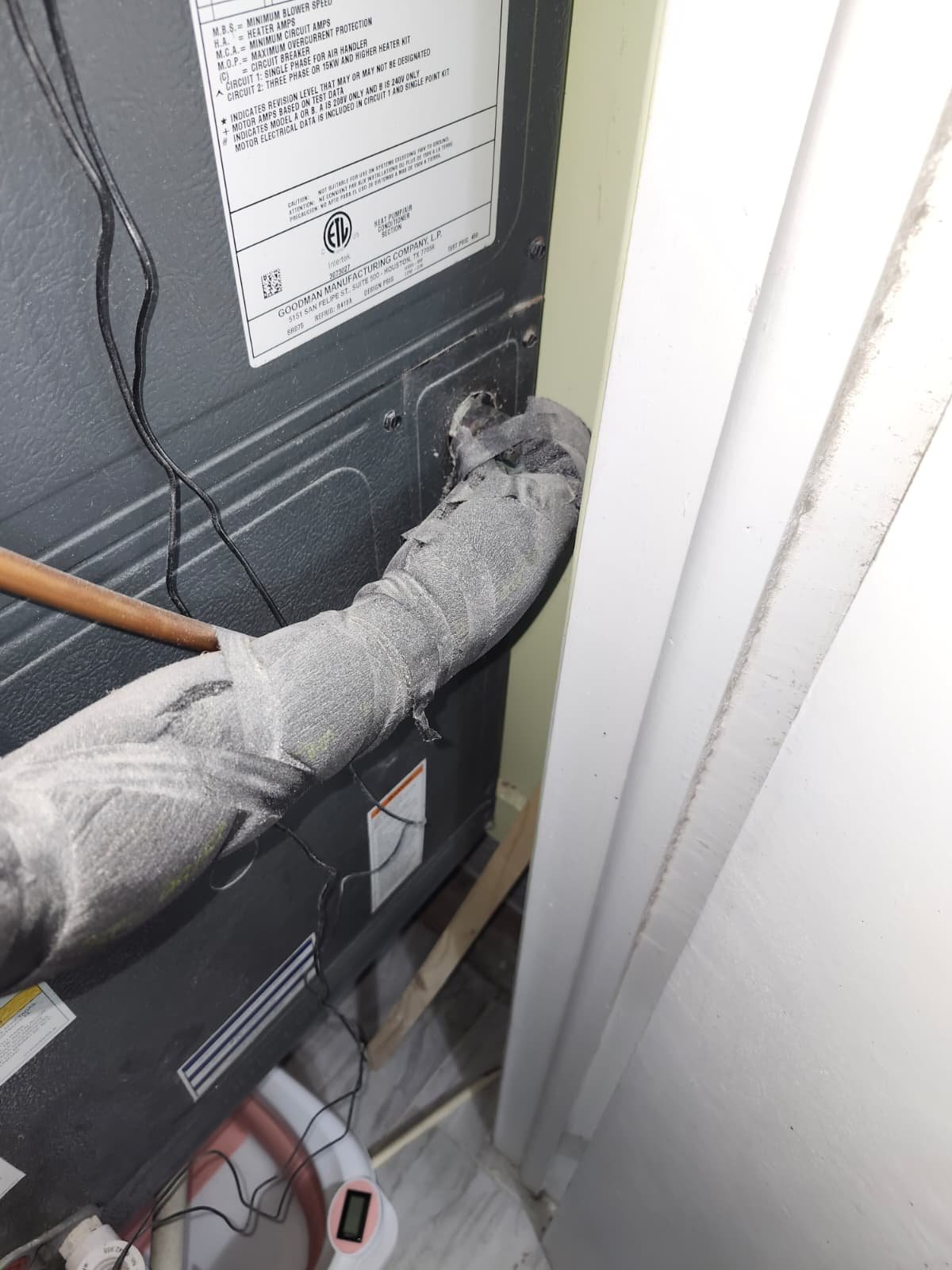 New air handler AC installation St. Petersburg, FL 33702