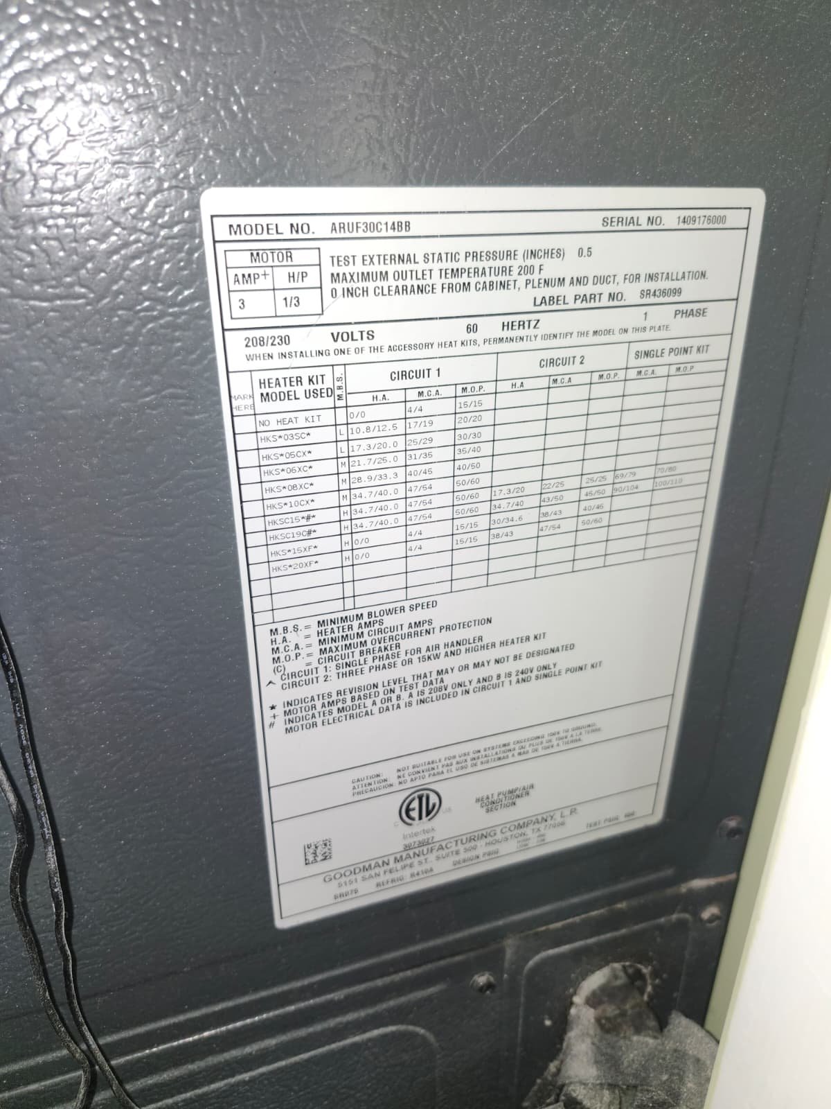 R6 flex ductwork install St. Petersburg, FL 33702