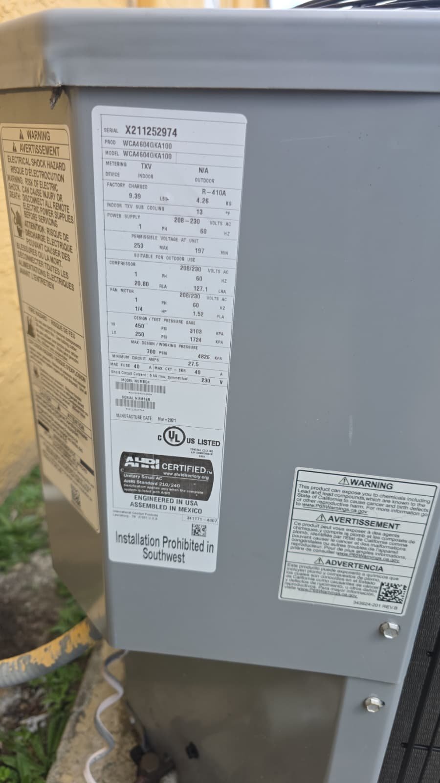 HVAC preventive maintenance visit in Tampa, FL 33615