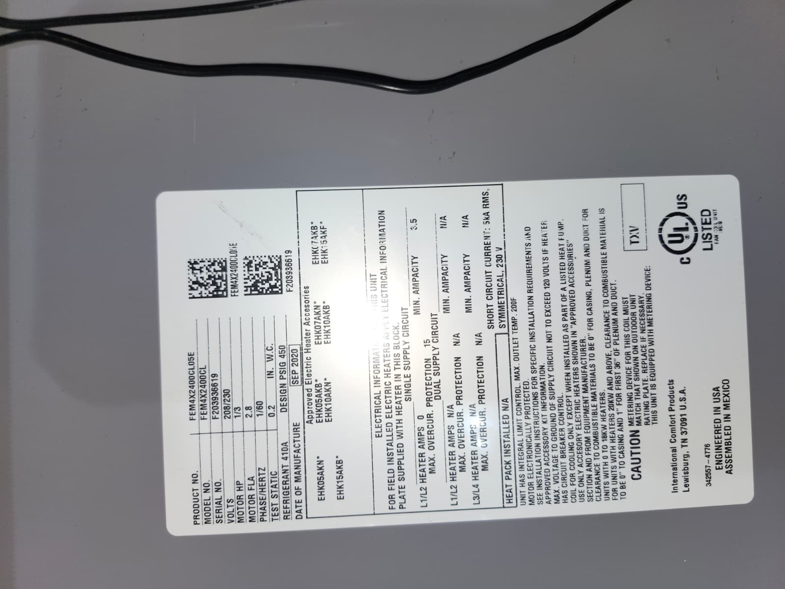 HVAC air filter replacement in Tampa, FL 33634