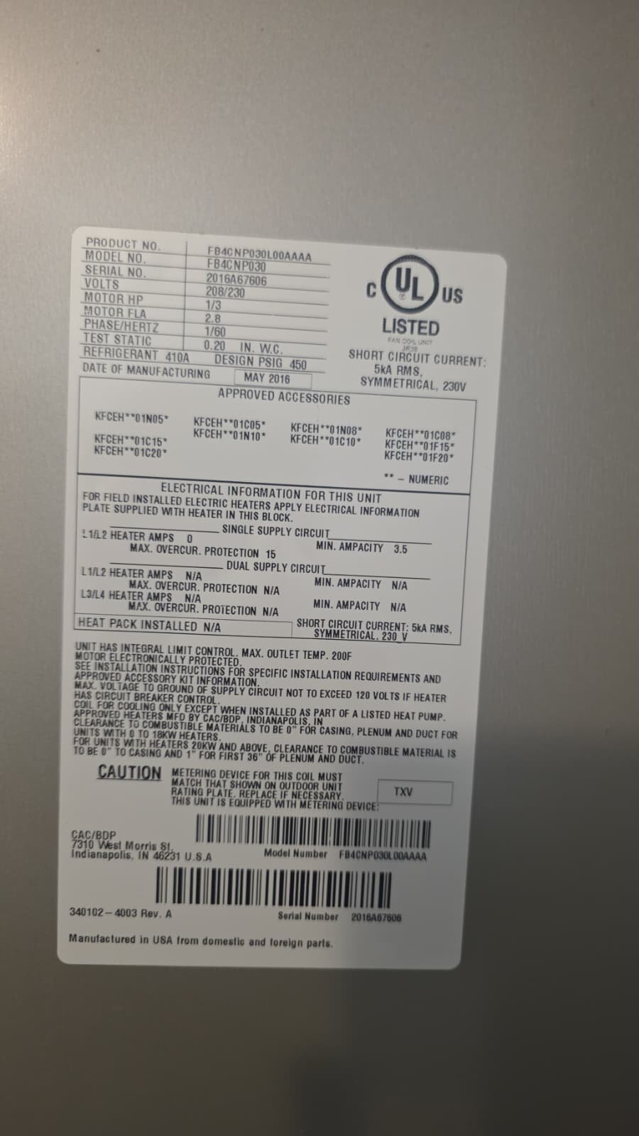 HVAC maintenance service visit in Tampa, FL 33626