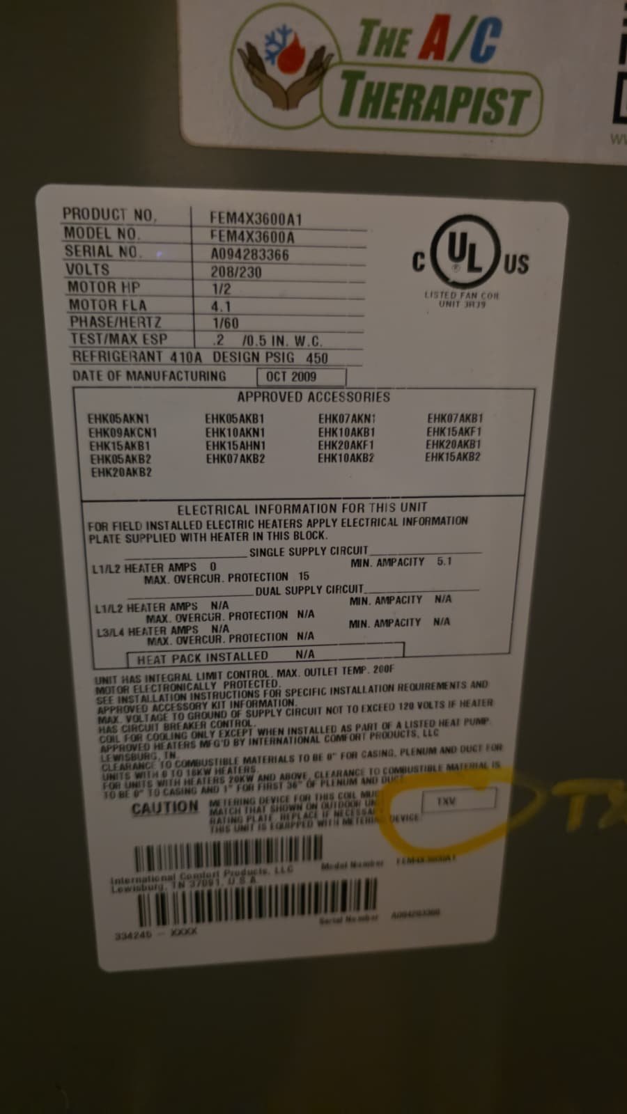 AC system preventive maintenance visit in Tampa, FL 33615