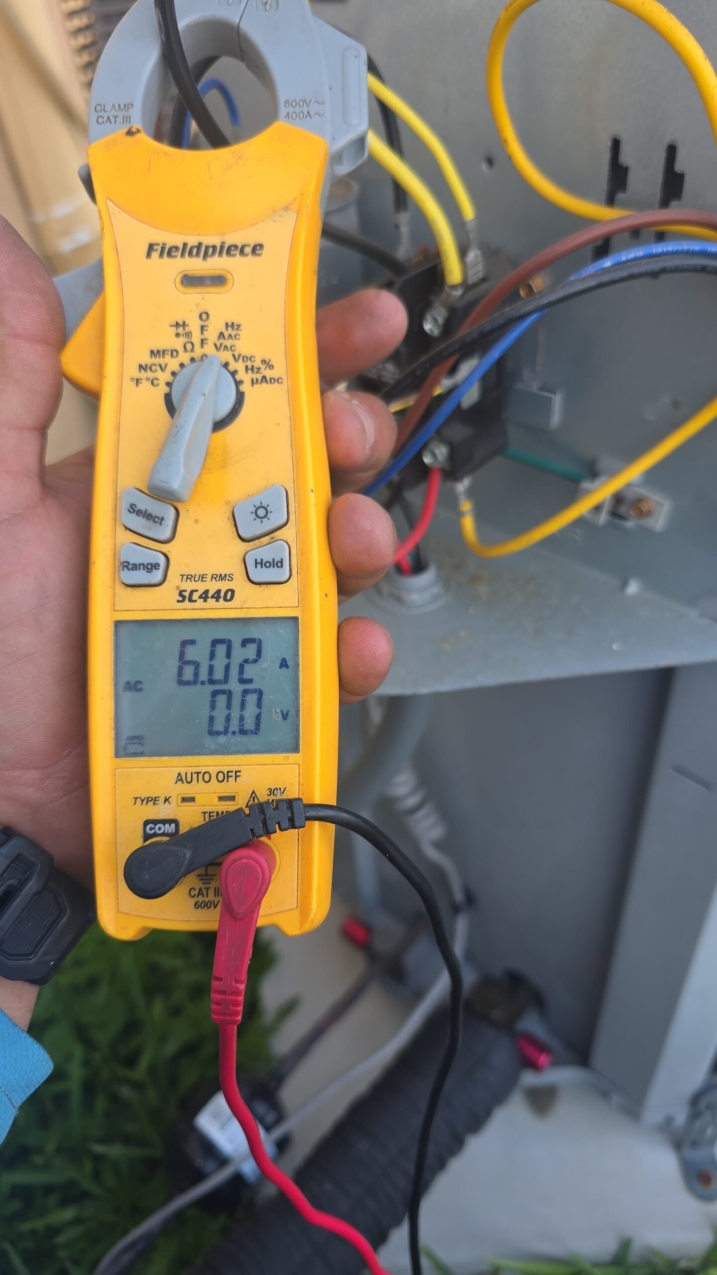 HVAC electrical readings in Tampa, FL 33615