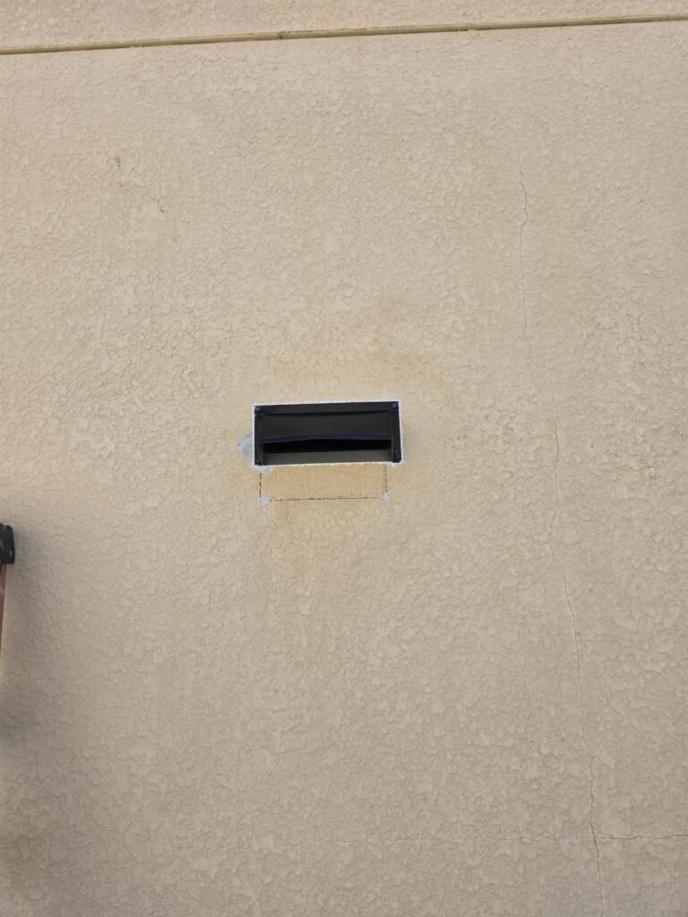 New exhaust vent on an exterior wall in Riverview, FL 33578