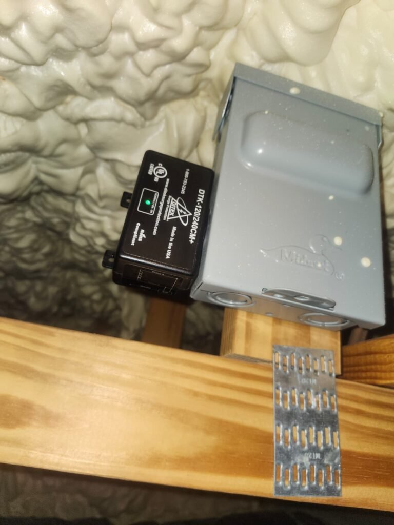 Surge protector installed in an attic in Zephyrhills, FL 33542