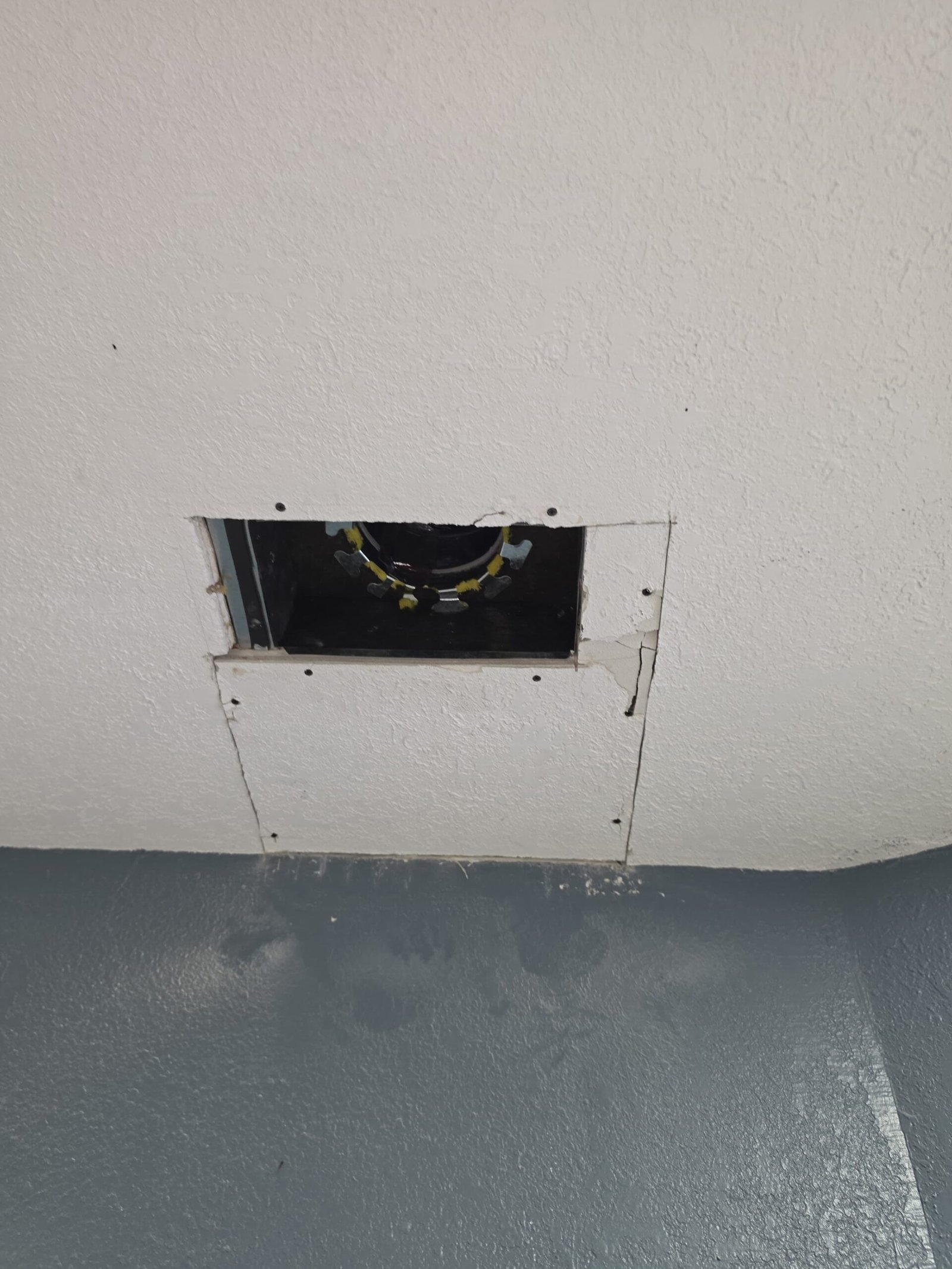 Ductwork Patching in St. Petersburg, FL 33711 Partially covered ductwork with patching in St. Petersburg, FL 33711.