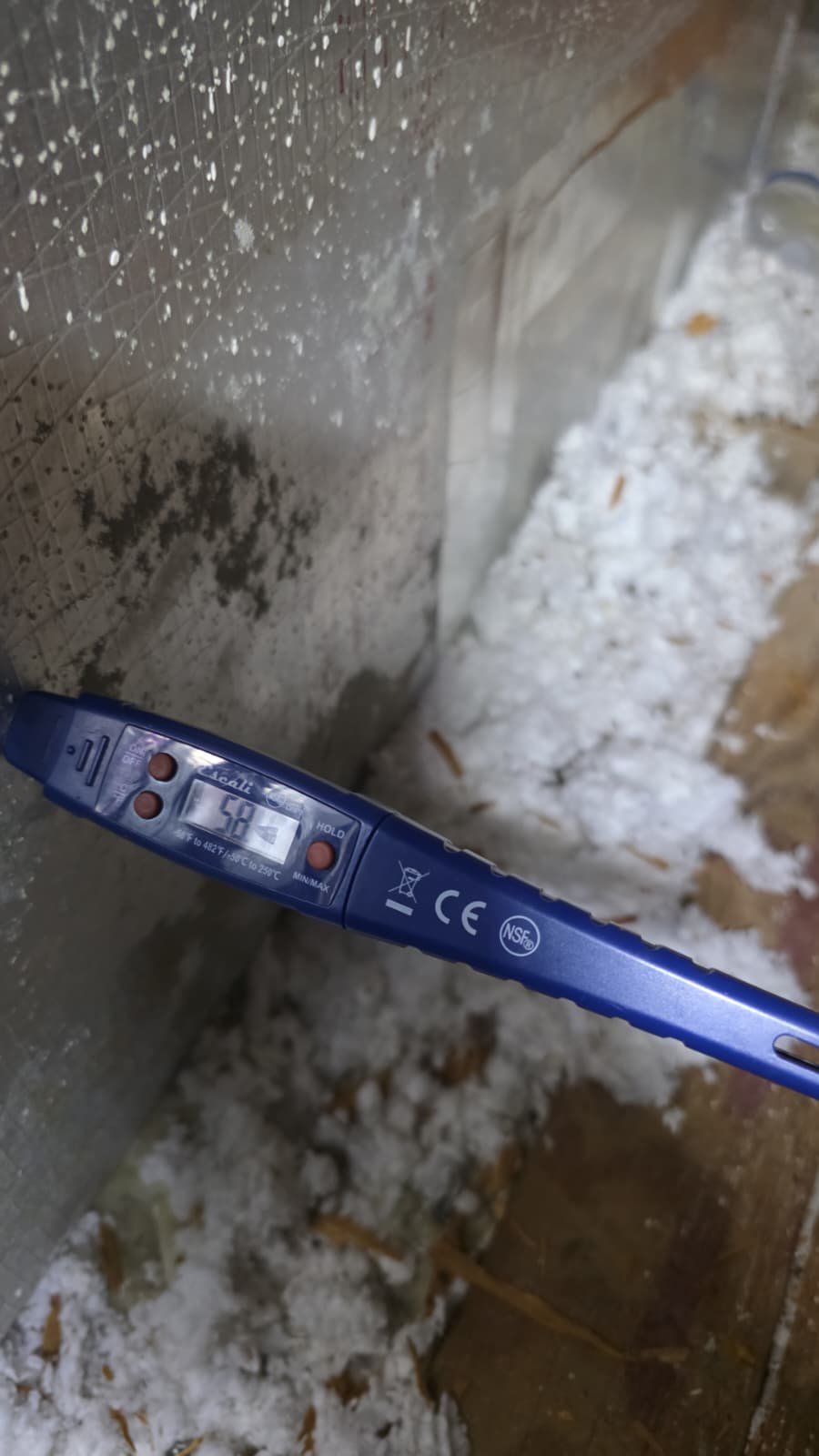 Ductwork Temperature Probe - Lutz, FL 33558 Temperature probe inserted into ductwork in Lutz, FL 33558.