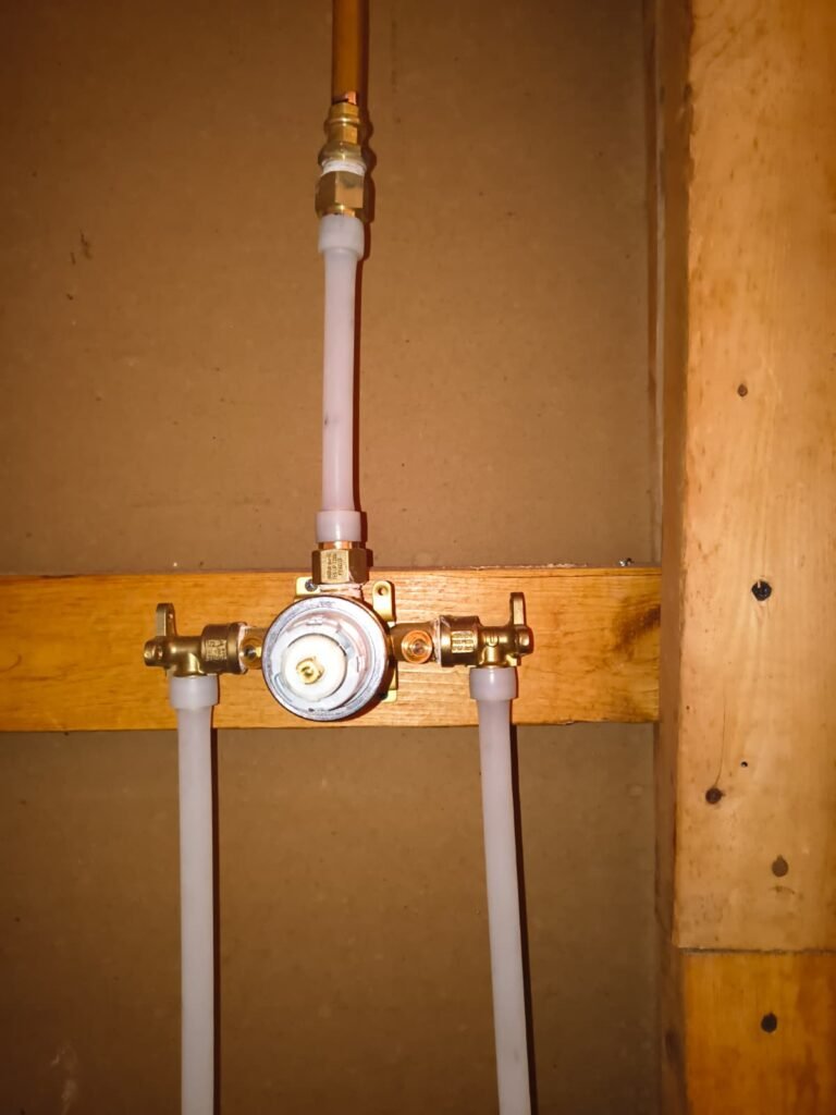 New shower valve with PEX connections in Tampa, FL 33625