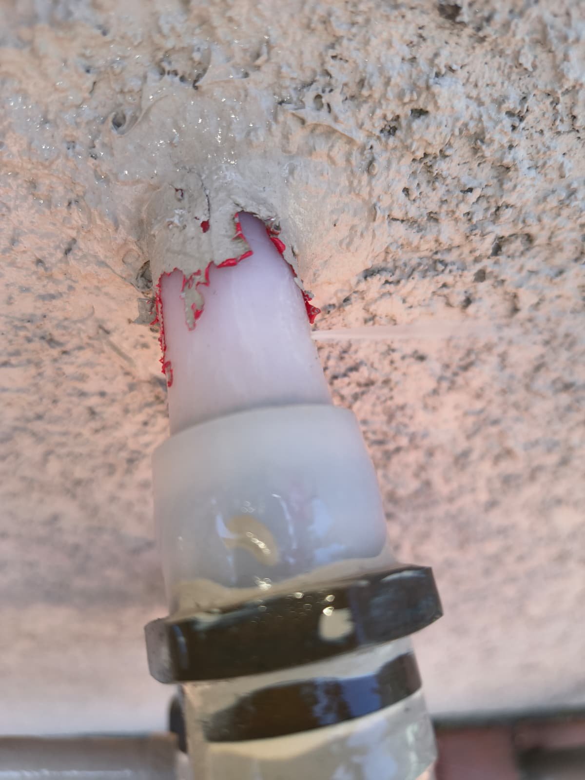 PEX Pipe Sealant Application - Apollo Beach, FL 33572 Close-up of PEX pipe connection showing sealant application in Apollo Beach, FL 33572.