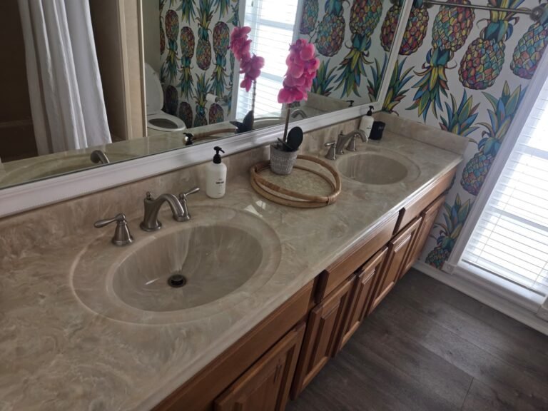 Bathroom Vanity in Seminole, FL 33776 Double sink vanity in bathroom, Seminole, FL 33776