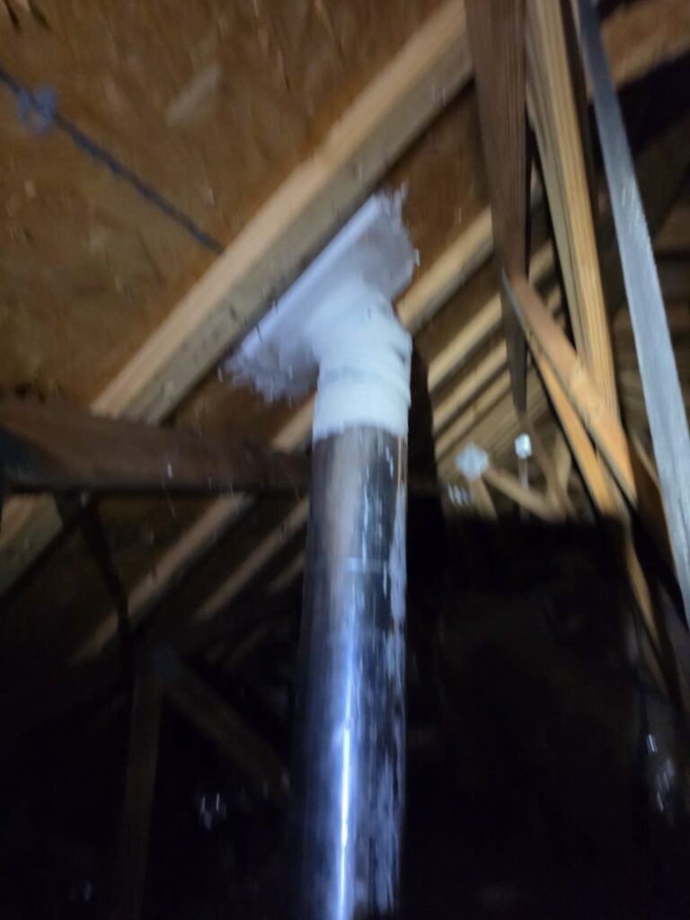 Blurry ductwork image in attic, San Antonio, FL 33576
