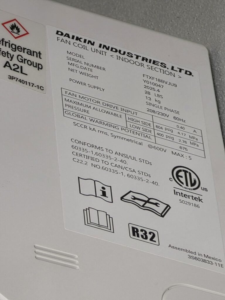 Daikin Unit Label in Tampa, FL 33629 Daikin unit label in Tampa, FL 33629