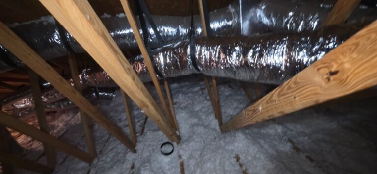 Ducts in Attic with Insulation, Wesley Chapel, FL 33545 Ducts in attic with insulation, Wesley Chapel, FL 33545