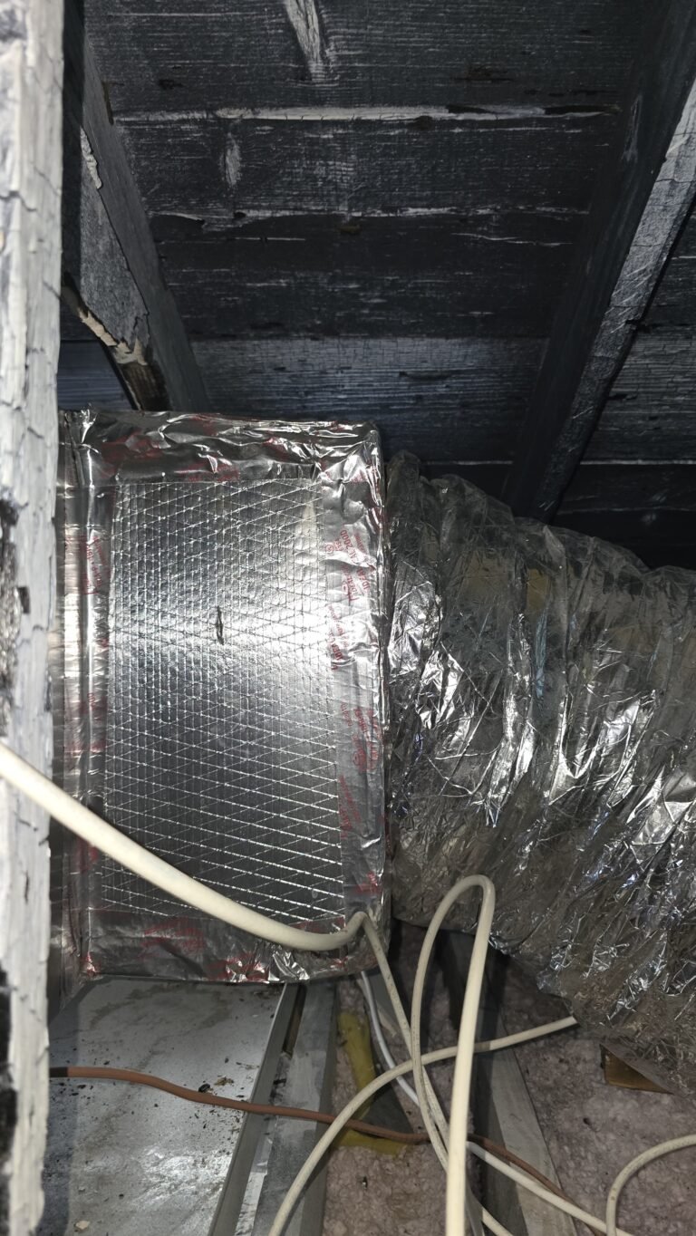 Ductwork connected to metal box in attic, Holiday, FL 34691