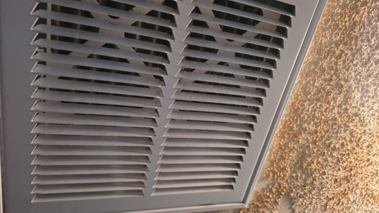 Dusty Ceiling Vent in Tampa, FL 33635 Dusty ceiling vent before cleaning in Tampa, FL 33635