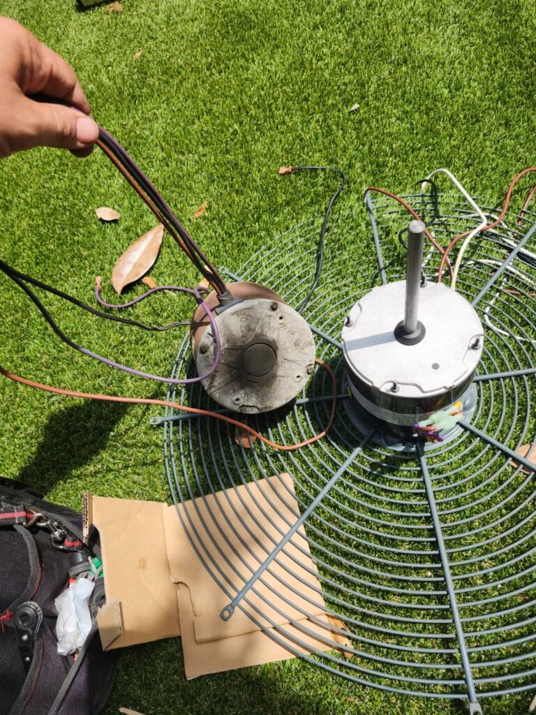 Fan motors during replacement process in Tampa, FL 33609