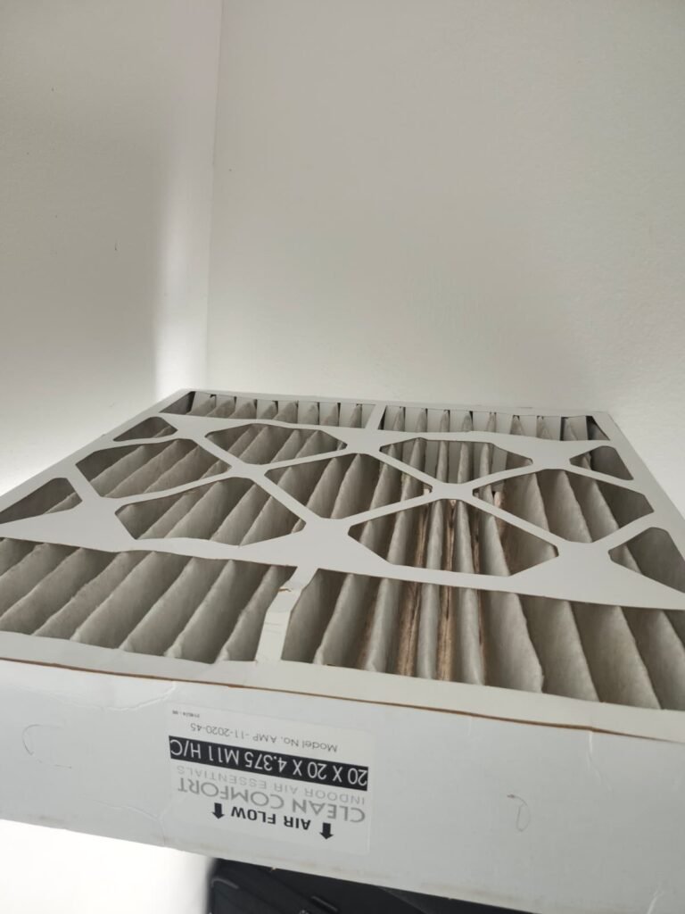 HVAC Air Filter Detail in Largo, FL 33774 Close-up of HVAC air filter in Largo, FL 33774