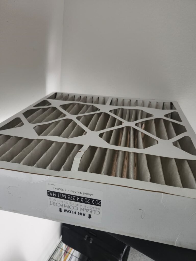 HVAC Air Filter Detail in Largo, FL 33774 Close-up of HVAC air filter in Largo, FL 33774