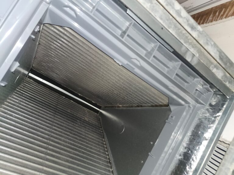 HVAC Component Close-up in Tampa, FL 33629 Close-up of HVAC component with metal fins in Tampa, FL 33629